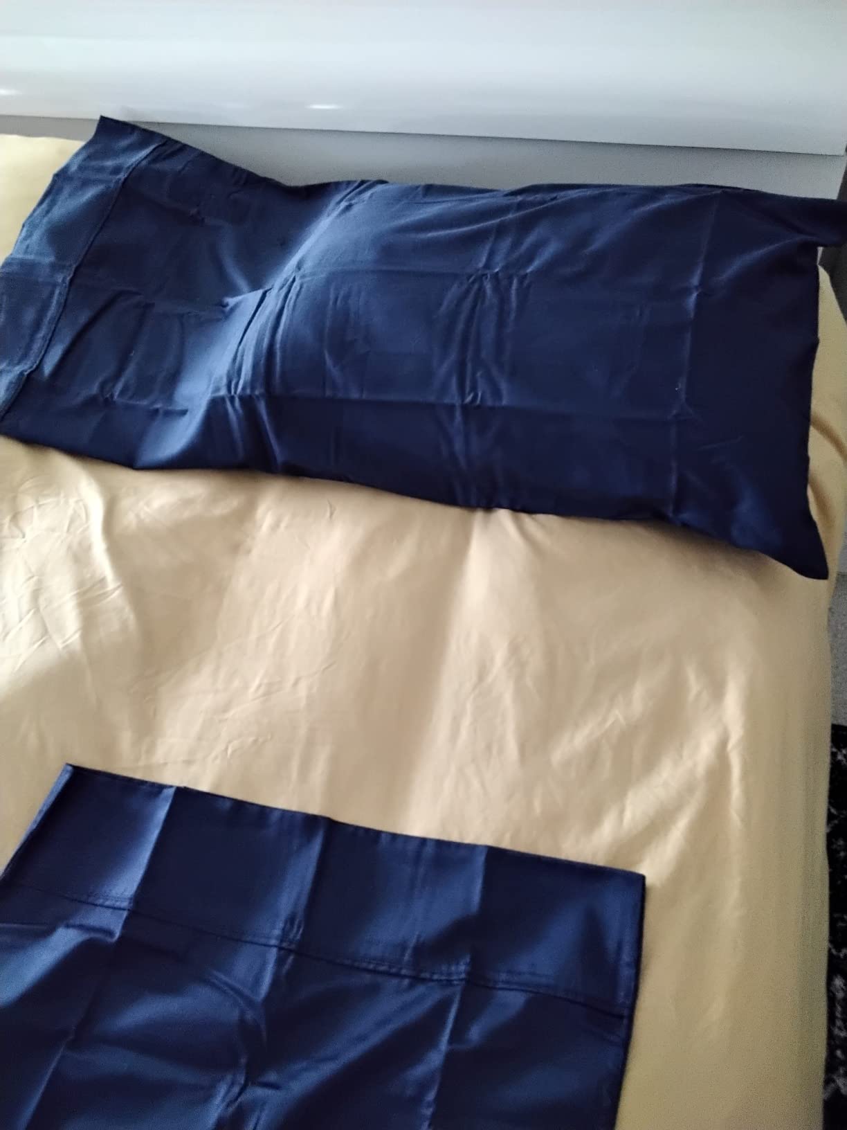 THREAD SPREAD Egyptian Cotton Sheets King Size - 1000 Series High Thread Count, Sateen Weave, 16