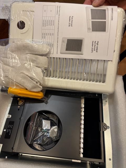 CSC202TW Electric Wall Heater Complete Unit with Thermostat, 2000 Watt 6825BUT, 240 Volt, Part 67507, White customer photo 1