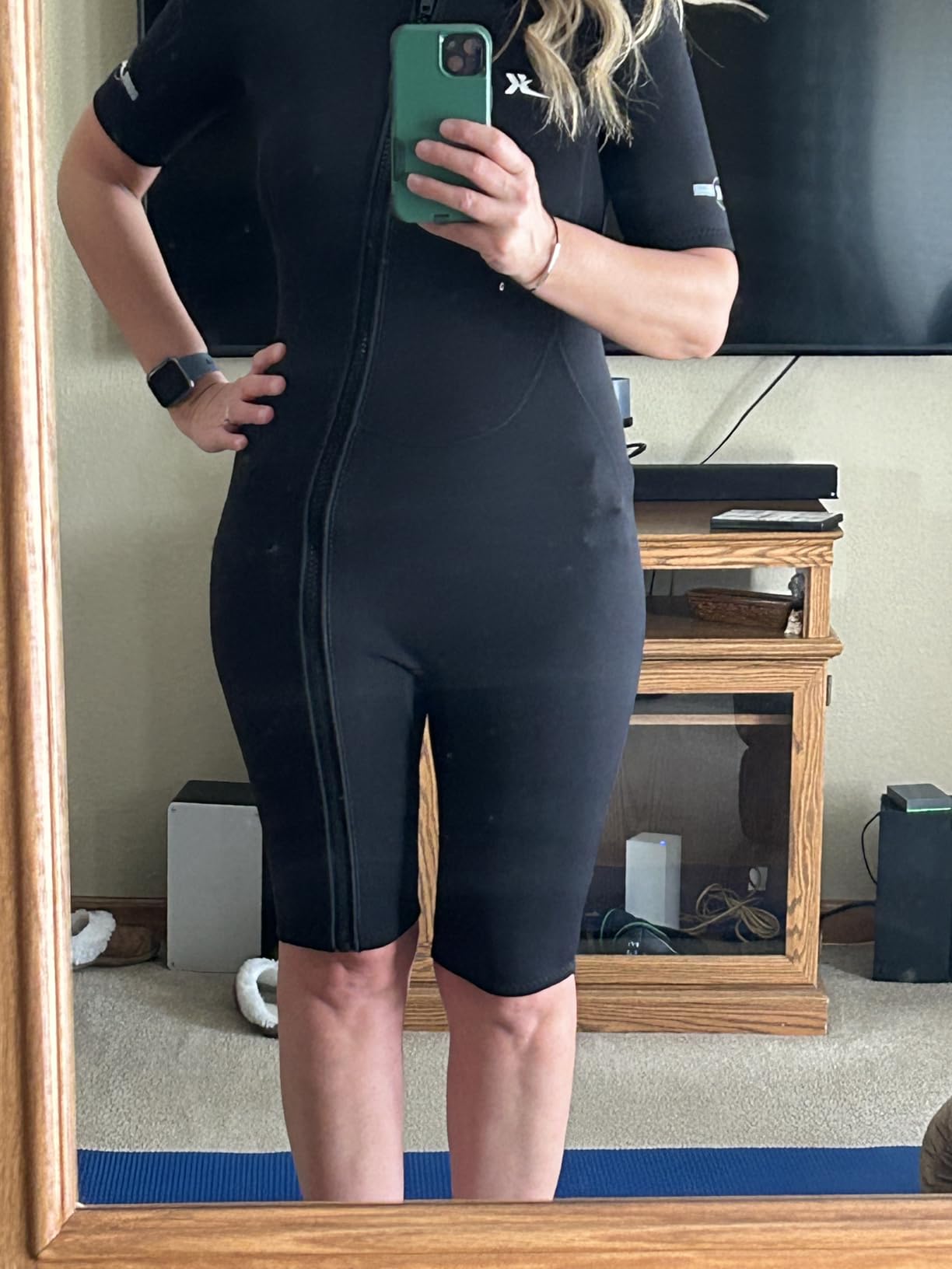 2mm Shorty Wetsuit Womens Front Zip Neoprene Diving Suit for Swimming Surfing Diving customer photo 2