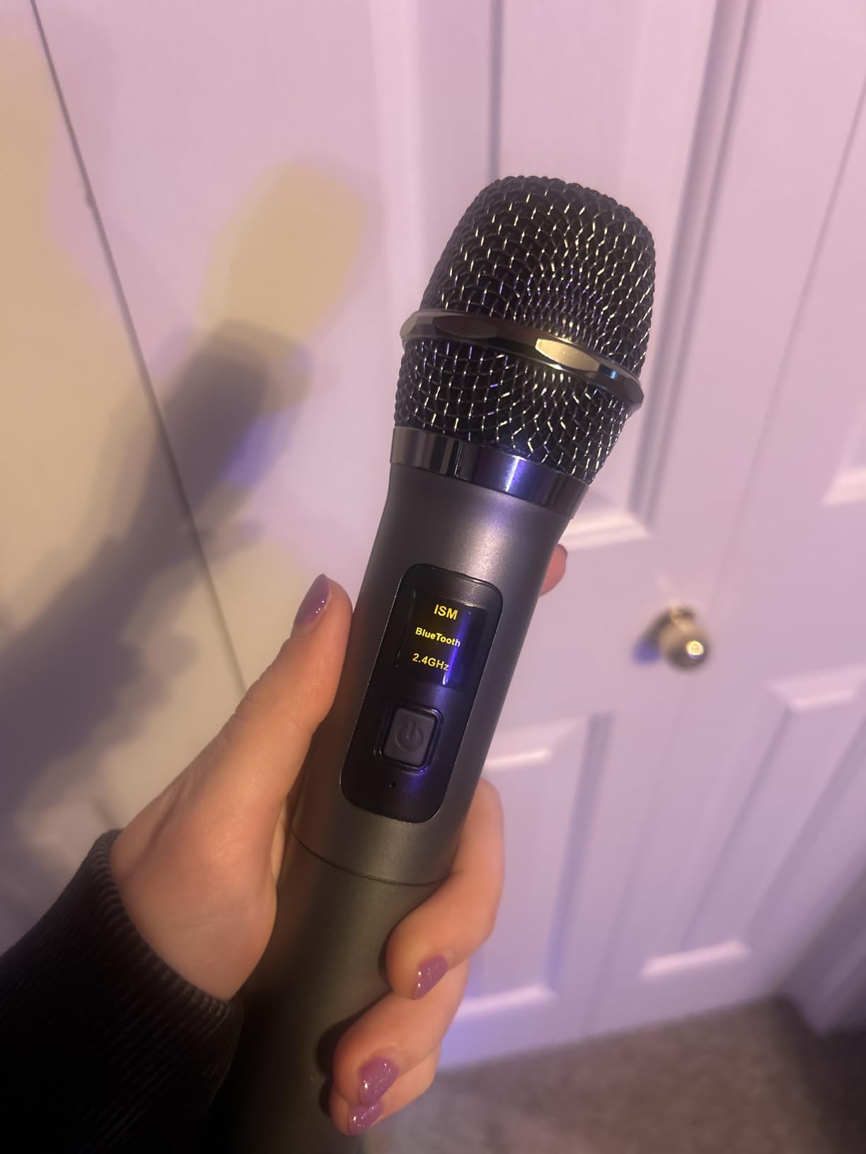 Karaoke Machine with 3 Wireless Rechargeable Microphones, Portable Bluetooth Speaker & PA System with LED Lights, Designed for Adults & Kids Home Parties, Supports TWS/TF Card/USB/AUX customer photo 2