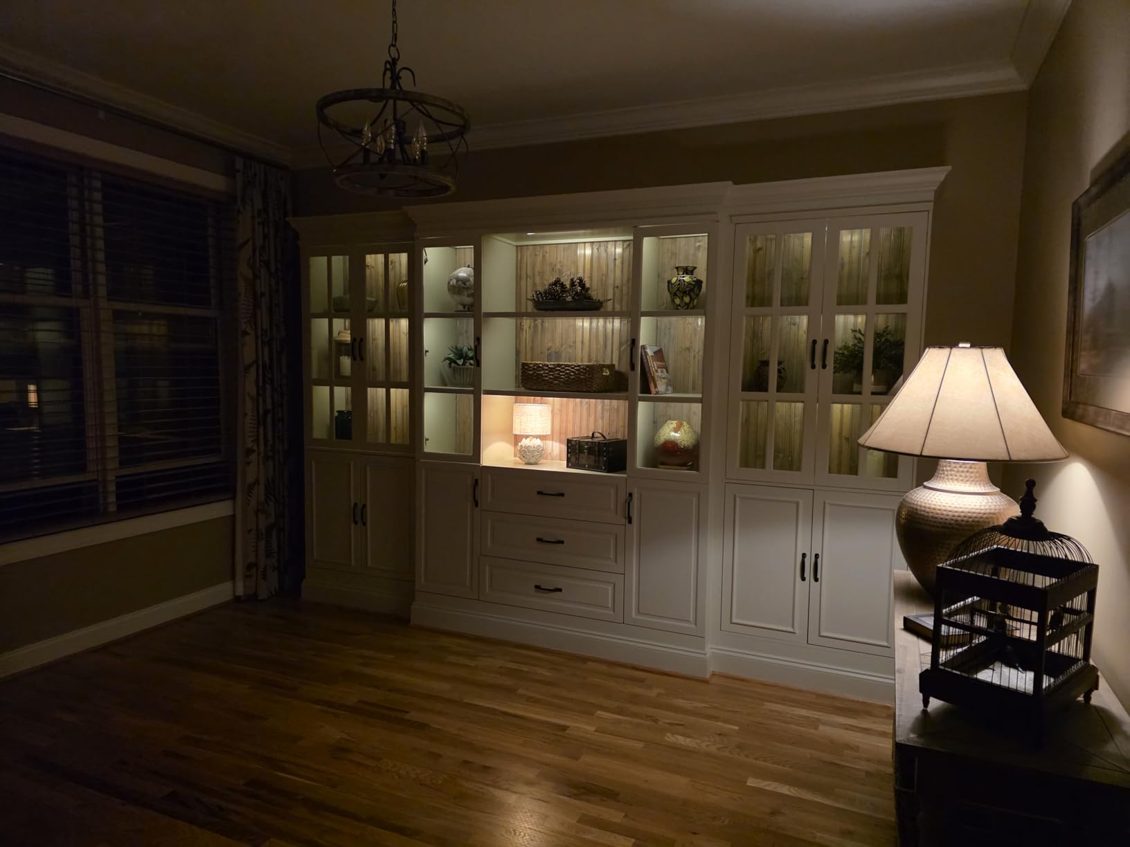 Black Shelf Lights, LED Bookcase Lighting Compatible with Alexa, WiFi Dimmable 2700K Under Shelf Lighting for Bookshelf, Display Case, Cabinets with App, Remote, Memory Function (4Pack 12In) customer photo 2