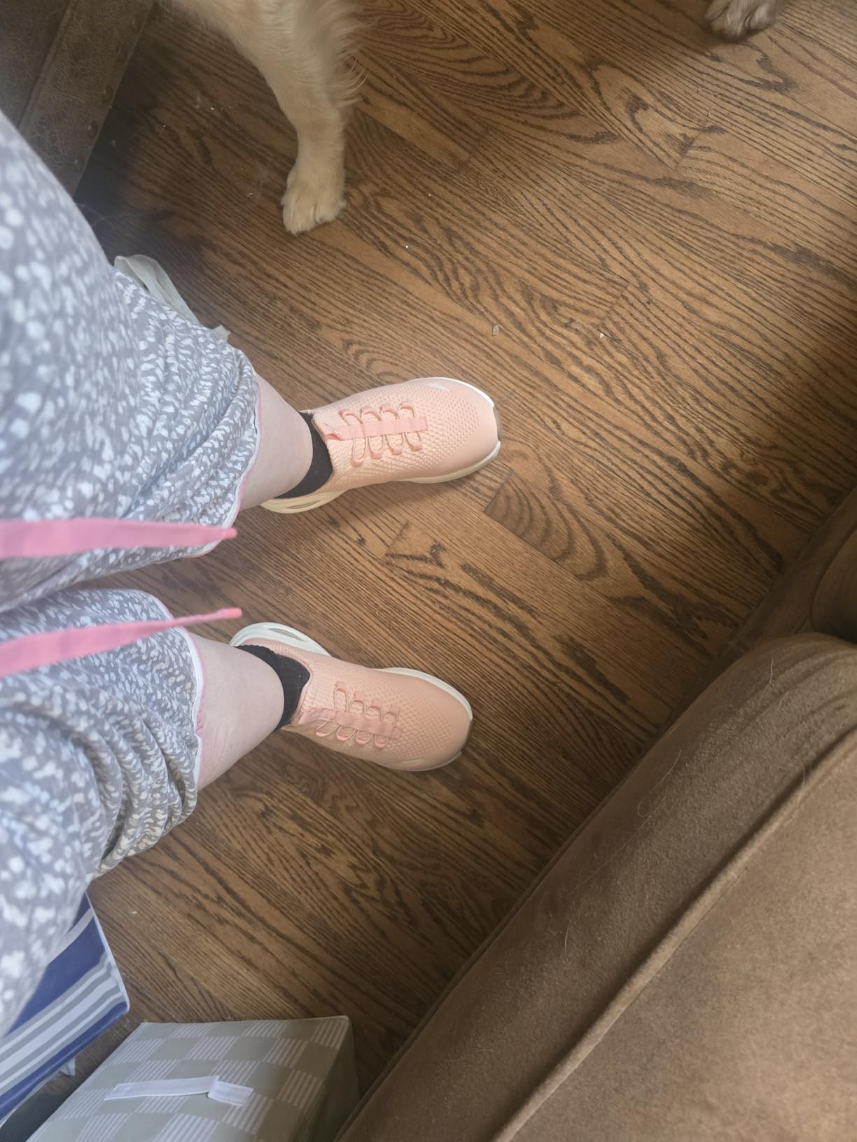 Wide Toe Box Shoes Women Slip on Sneakers with Arch Support, Extra Wide Width Comfort Walking Shoes for Plantar Fasciitis, Zero Drop Cushion Tennis Gym Shoes customer photo 2