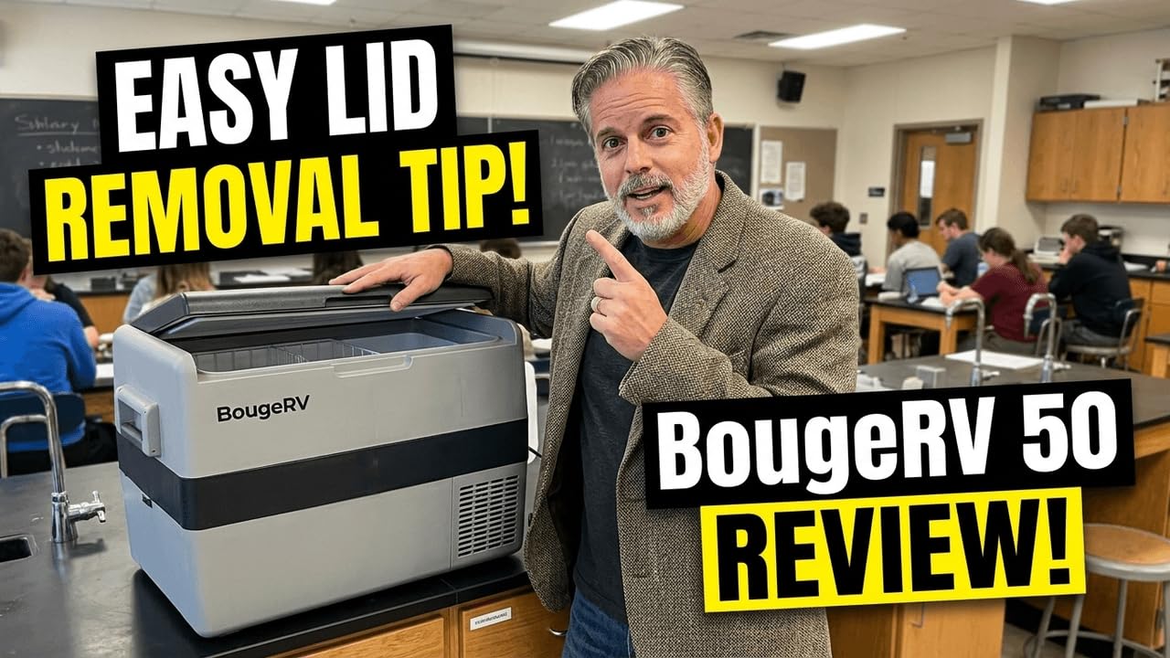 BougeRV 12 Volt Portable Refrigerator, 55 Quart Dual Zone Car Fridge Freezer with APP Control, Compressor Cooler 12/24V DC, 110~240V AC for Overlanding, Camping, Travel, RV(2026 New Model: Rocky V3.0) customer photo 1