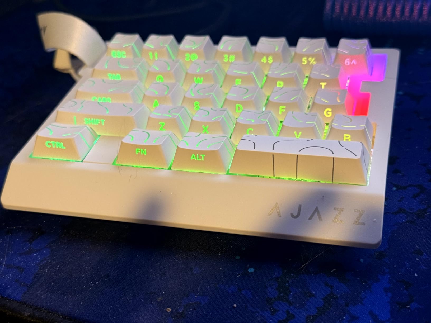 AJAZZ AK029 Wired One-Handed Hall Effect Mechanical Gaming Keypad, 29 Keys | Magnetic Switch, Rapid Trigger, 8KHz Polling, SOCD/DKS, RGB Backlit, Web Driver Customizable, Portable, Black Gray customer photo 1