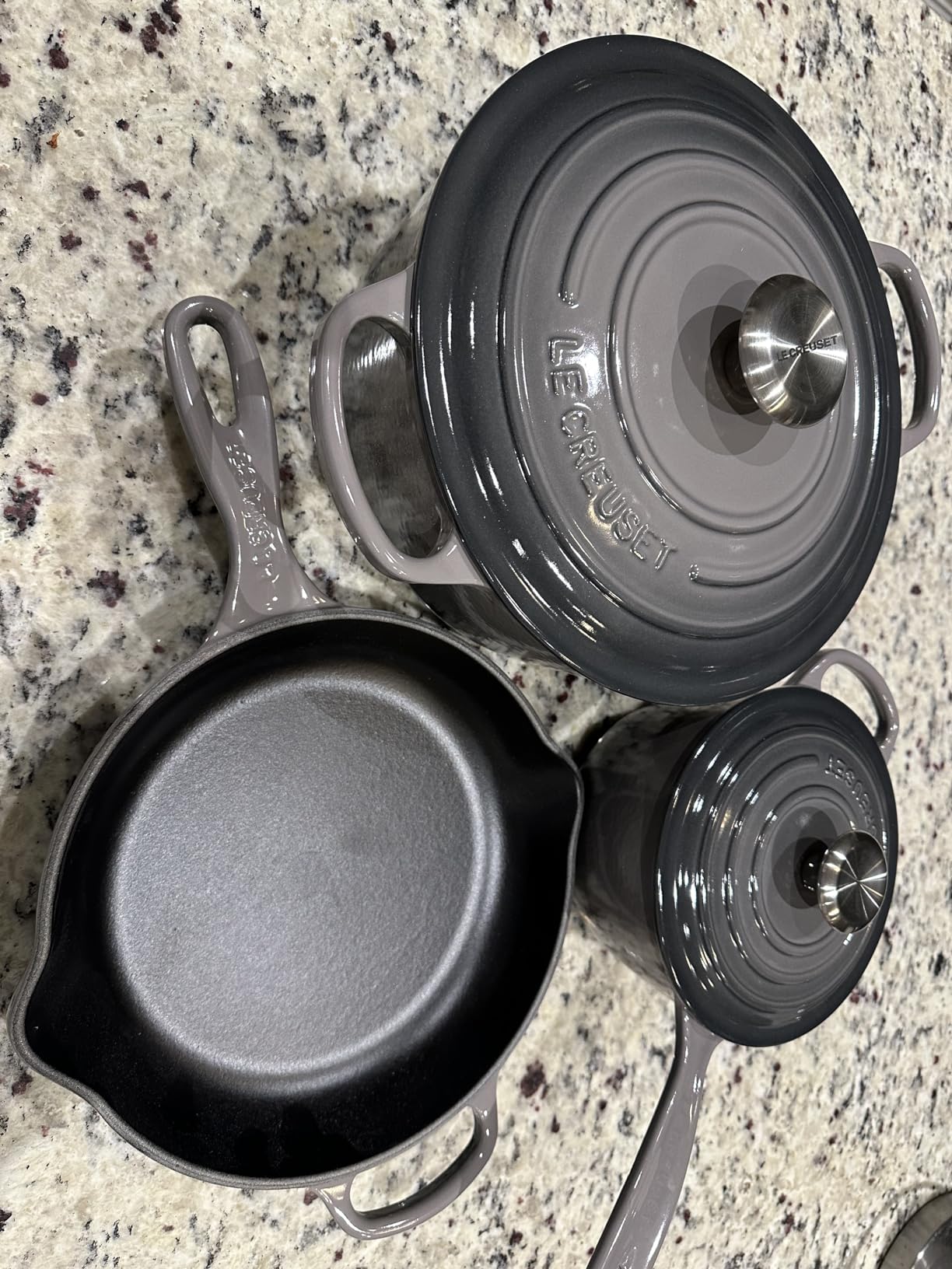 Le Creuset Enameled Cast Iron Signature, 9-Piece Cookware Set, Sea Salt customer photo 2