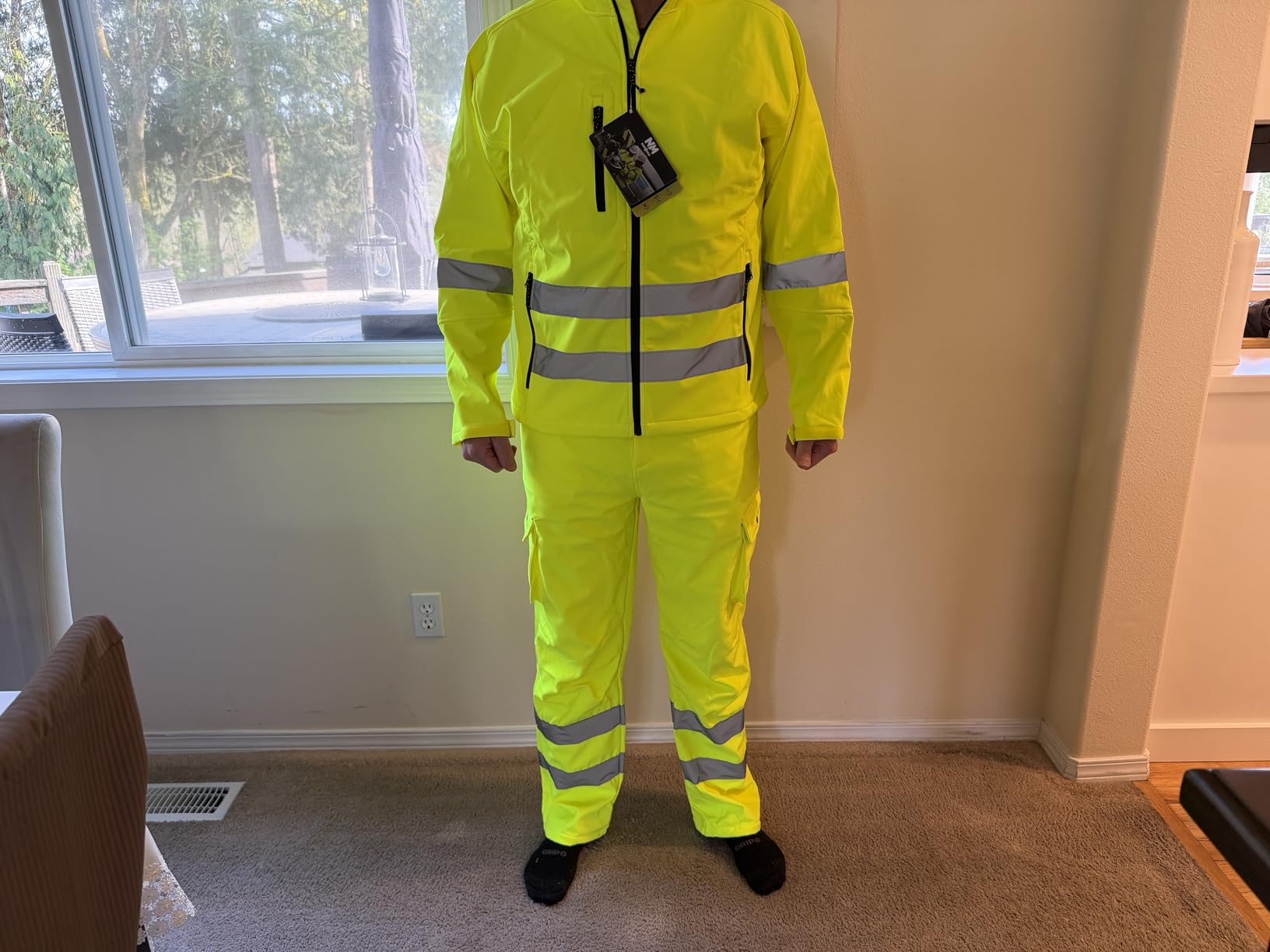 Men's Softshell Workwear, Insulated Jacket & Bib Pants Set customer photo 1
