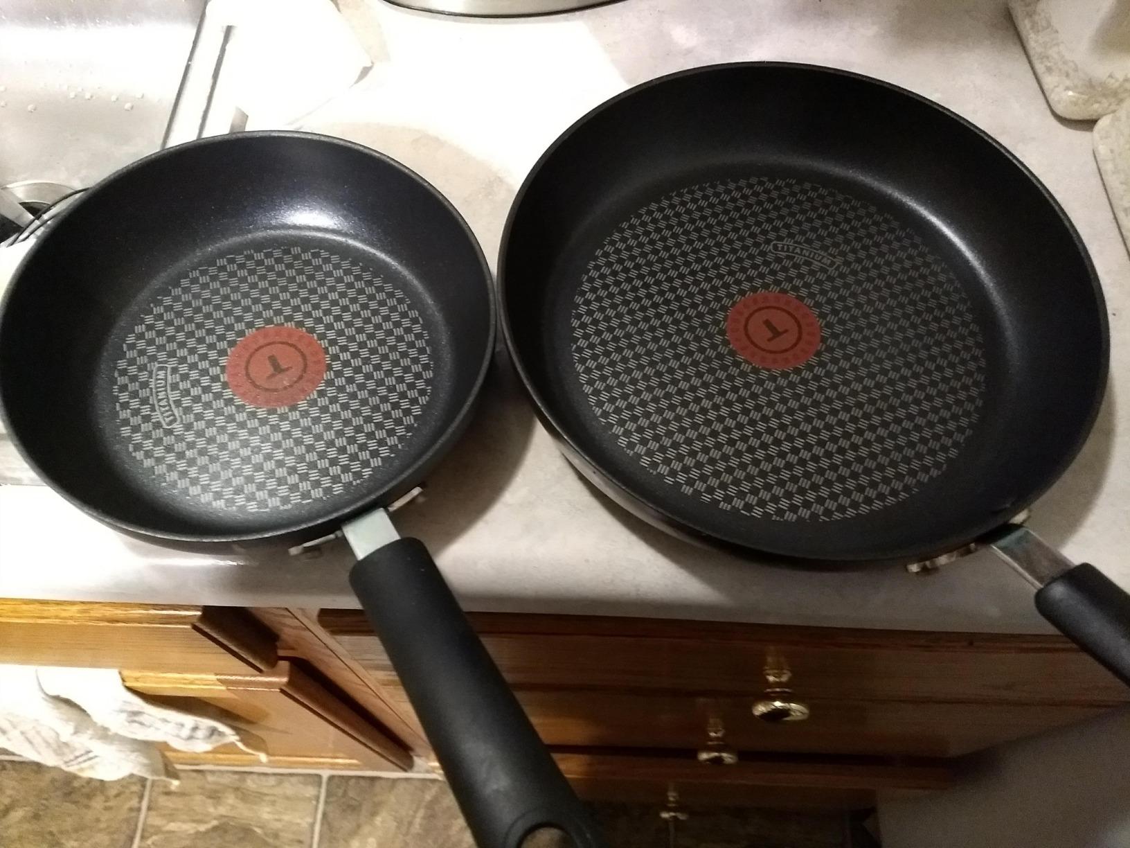 T-fal Ultimate Hard Anodized Nonstick Cookware Set, 13-Piece Pots and Pans, Titanium Nonstick Coating, Thermo-Spot Heat Indicator, Oven Safe to 400F, Dishwasher Safe, Utensils Included customer photo 1