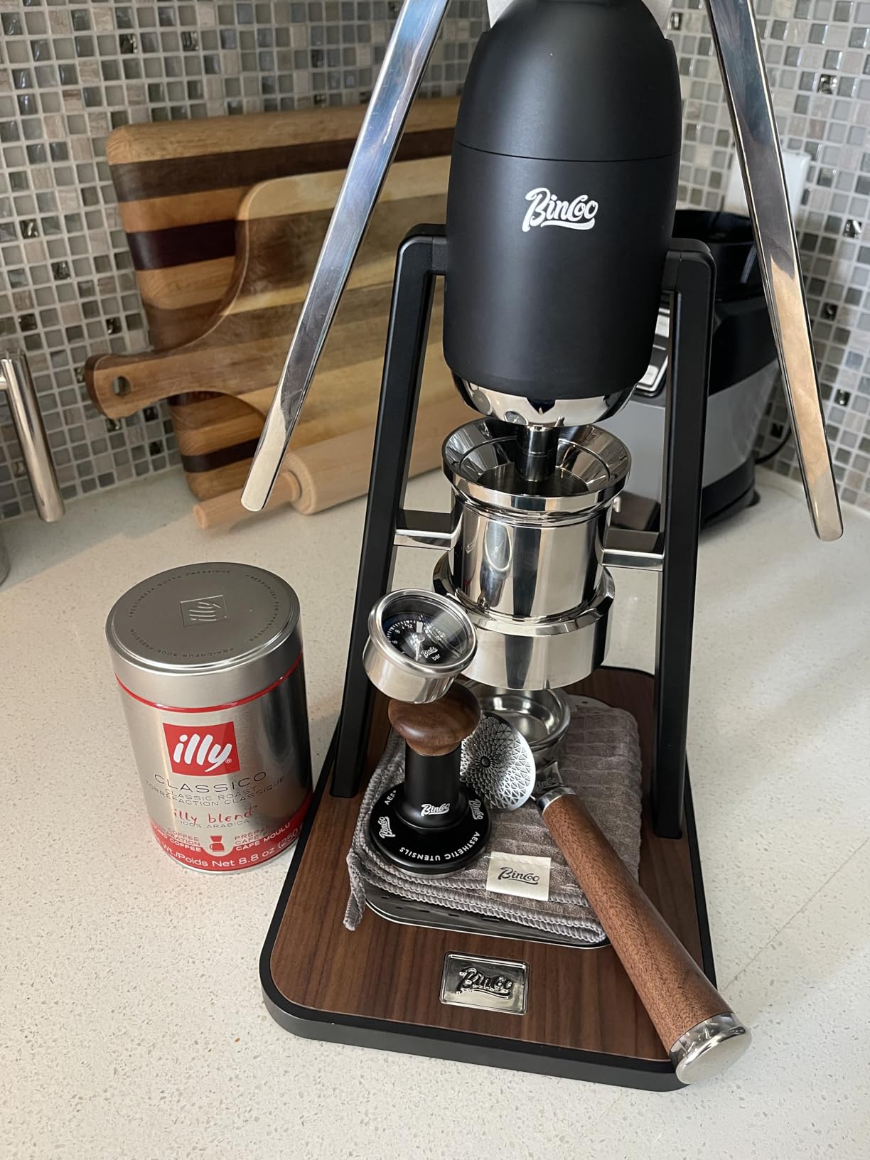 Manual Espresso Maker Set - Hand Press Espresso Machine - 12Bar Pressure Profiling, Dual-Lever Manual Coffee Maker with Pre-Infusion, Portable for Custom Espresso Shots, Stainless Steel (Green) customer photo 1