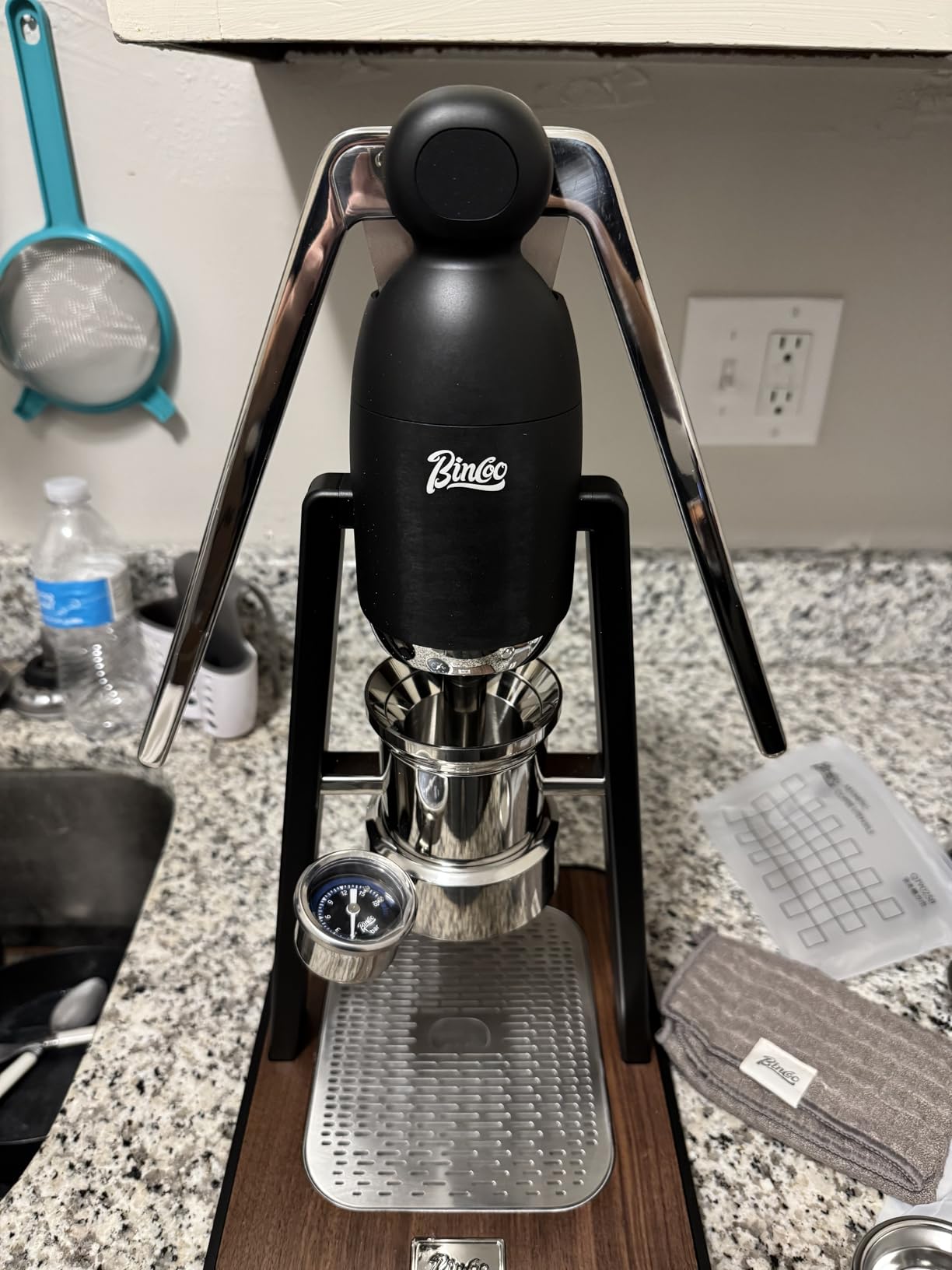 Manual Espresso Maker Set - Hand Press Espresso Machine - 12Bar Pressure Profiling, Dual-Lever Manual Coffee Maker with Pre-Infusion, Portable for Custom Espresso Shots, Stainless Steel (Green) customer photo 2
