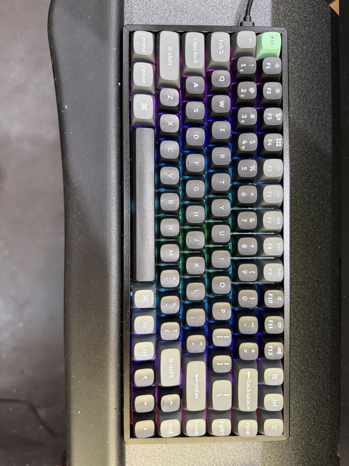 Keychron K2 Ultra 8K 75% Wireless Mechanical Keyboard, Hot-Swappable Keyboard with Apex Red Switches, 760h Battery Life, Bluetooth/2.4GHz/Wired, PBT Keycaps, ZMK Programmable, RGB, Mac Windows Linux customer photo 1