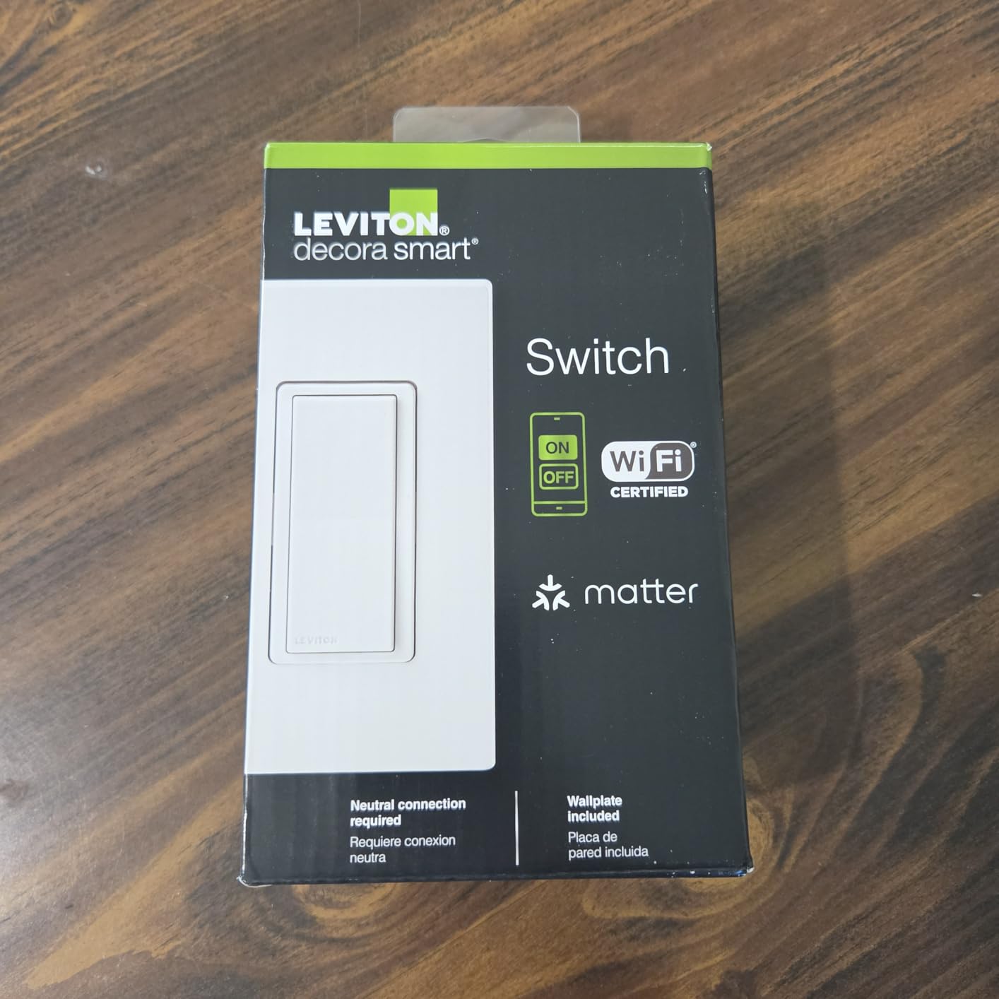 Leviton Decora Smart Switch D315S, Wi-Fi, Works with Matter, Alexa, Google Assistant, Apple Home/Siri & Wired or Wirefree 3-Way, Neutral Wire Required, White customer photo 2