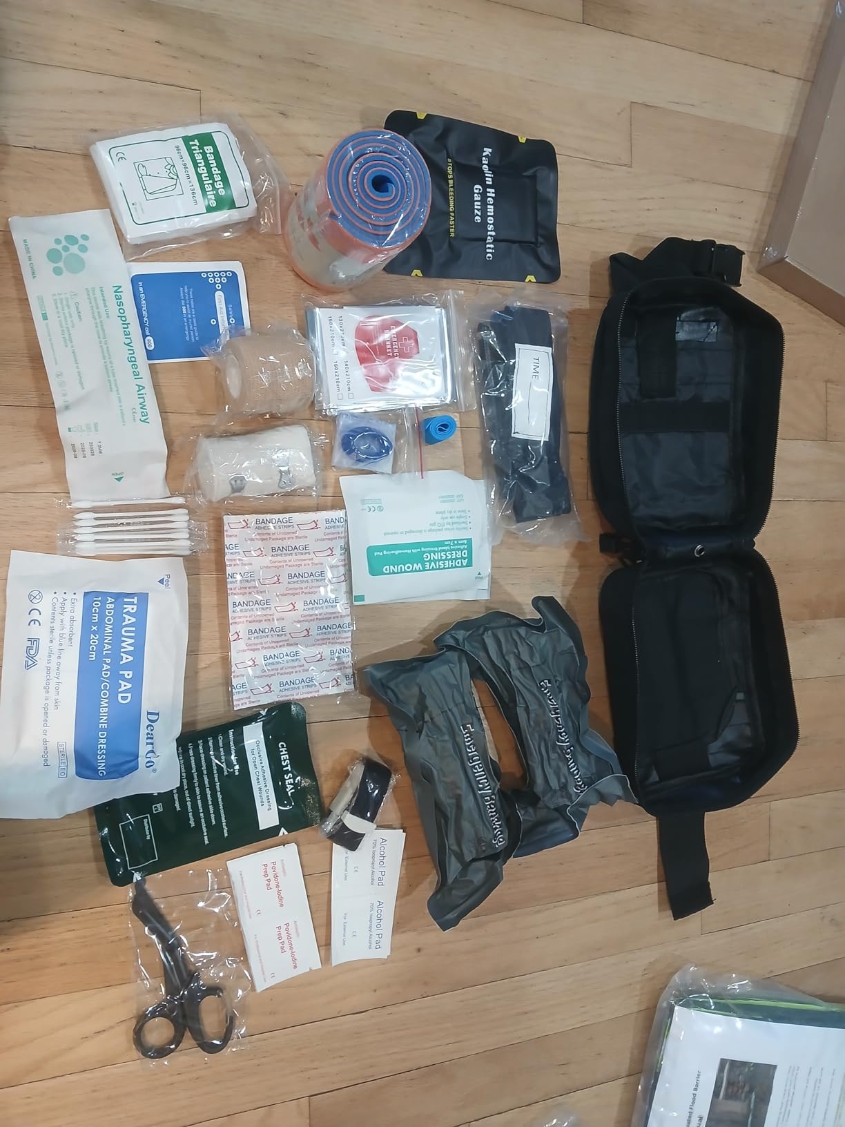 78 Pack IFAK Trauma Kit with Tourniquet, 6-Inch Israeli Bandage, Splint, Tactical First Aid Kit for Car, Camping, Hiking and Travel with Molle Bag customer photo 2