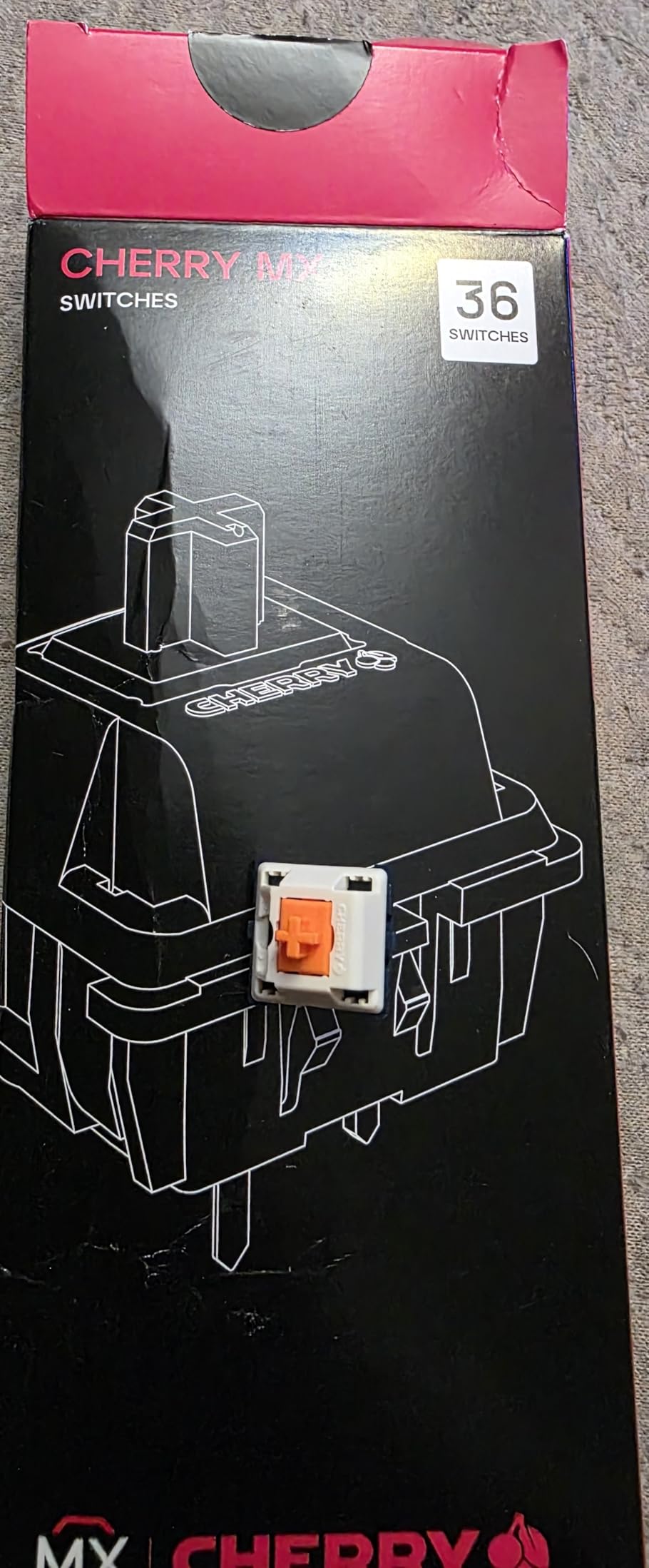 Cherry MX Falcon Switch Kit, 36 Mechanical Keyboard Switches, for DIY, Hot-Swap or Gaming Keyboard, Tactile Switch with No Click, Heavy-Tactile & Heavy-Satisfying customer photo 1