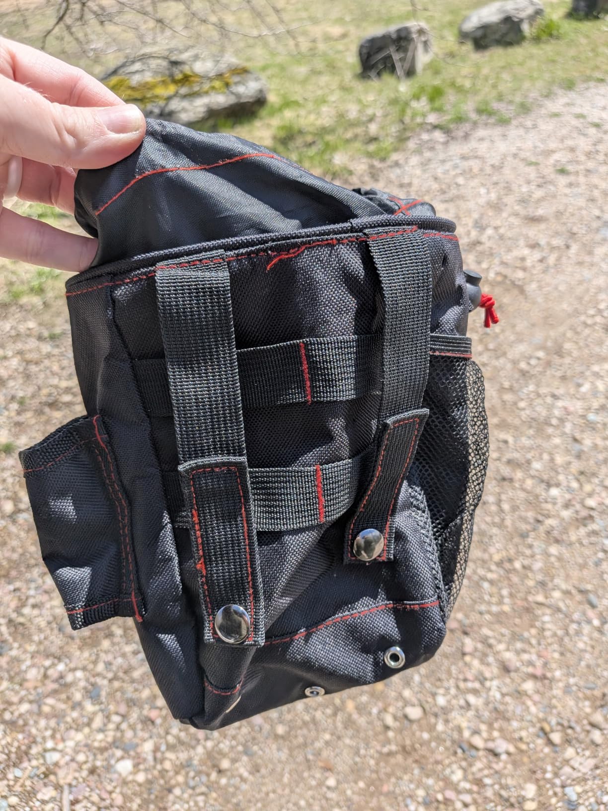 PANCKY Metal Detecting Finds Waist Pouch, Portable Multifunctional Bag, Finds Accessory Black customer photo 1