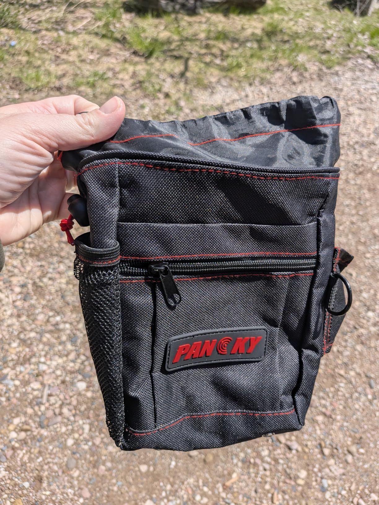 PANCKY Metal Detecting Finds Waist Pouch, Portable Multifunctional Bag, Finds Accessory Black customer photo 2