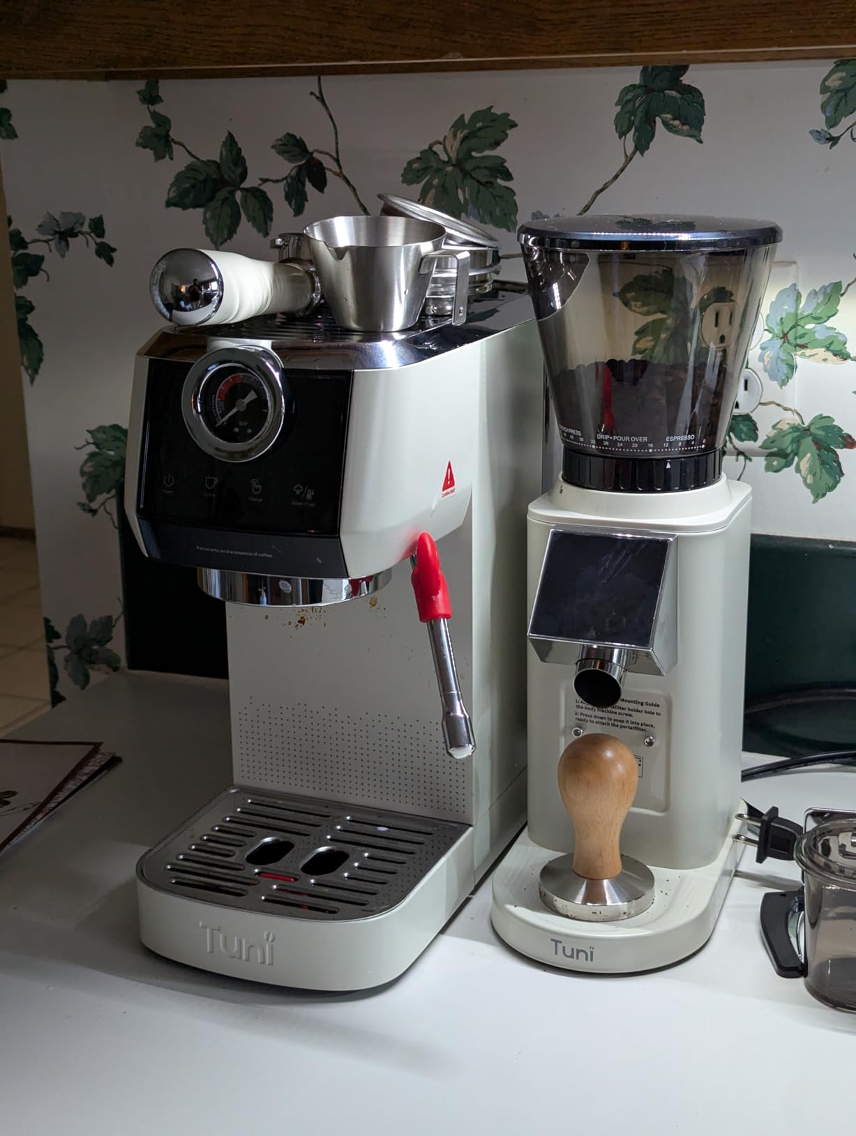 Tuni E2 Gen3 Espresso Machine with Super+ Steam Power, PID NTC Temp Control, Dual Boiler 20 Bar Espresso Coffee Machine for Cold Brew,Espresso,Cappuccino,Latte | 58mm Brew System | Ivory customer photo 1