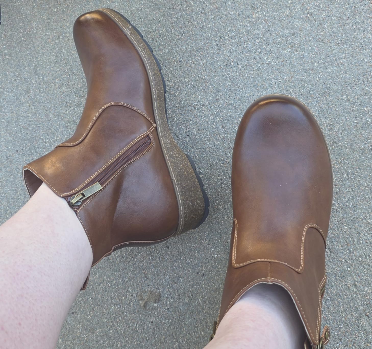 Womens Ankle Boots Comfortable: Arch Support for All Day Wear customer photo 2