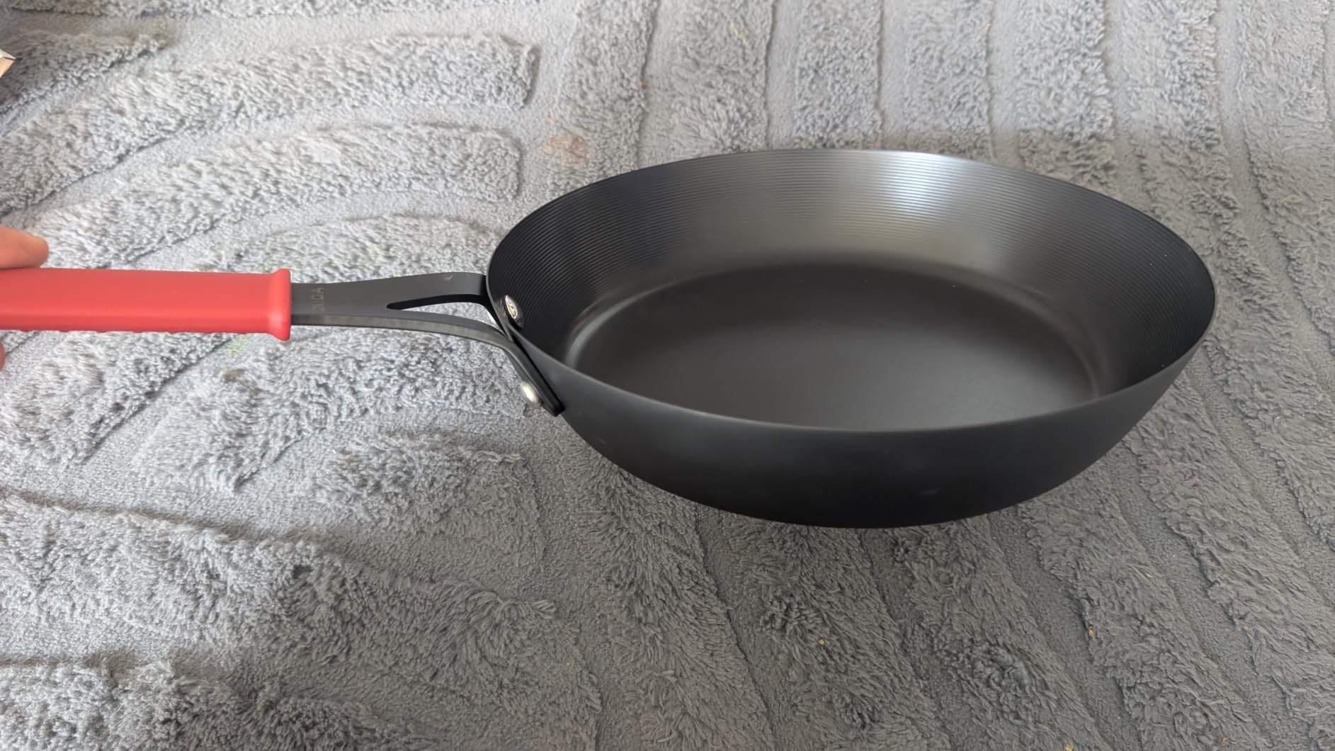 Carbon Steel Pan, 10 Inch Nonstick Frying Pan Skillet, Pre-Seasoned Carbon Steel Cookware with Removable Silicone Handle Holder, Indoor/Outdoor, Induction & Oven Safe customer photo 2