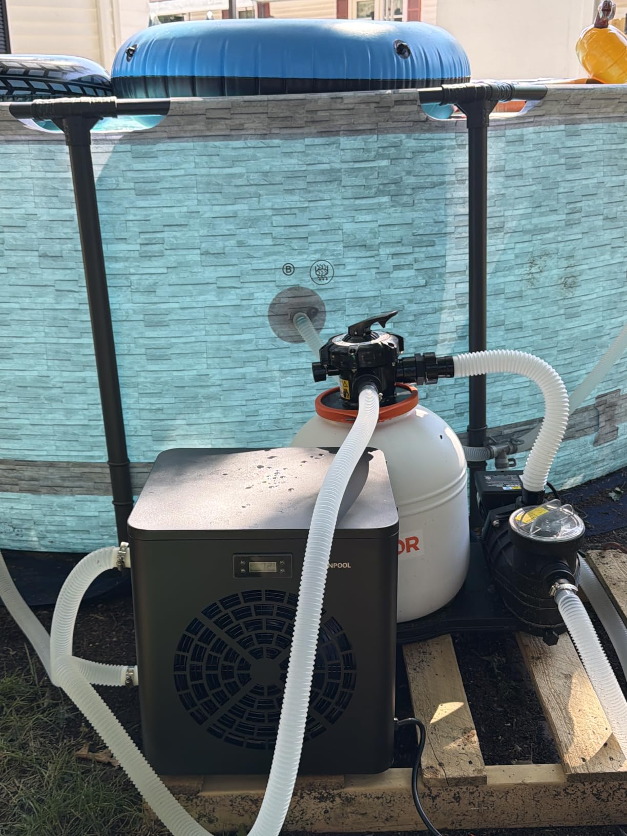 6000 Gallons Pool Heater for Above Ground Pool 18450 BTU, V5 Plus | Energy Efficient Heat Pump Pool Heater with WiFi Control, 110V, Titanium Heat Exchanger customer photo 1