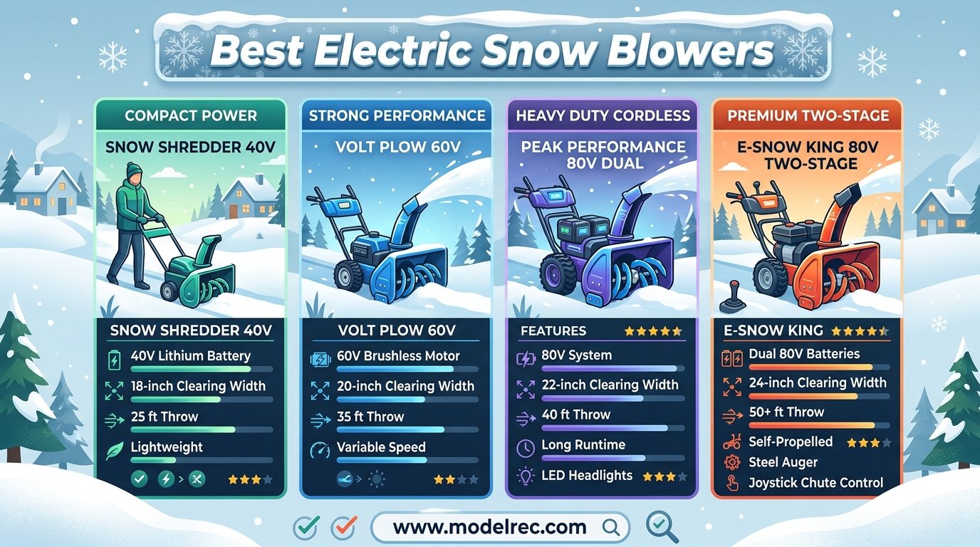 best electric snow blowers