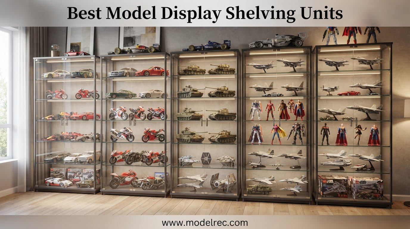 best model display shelving units
