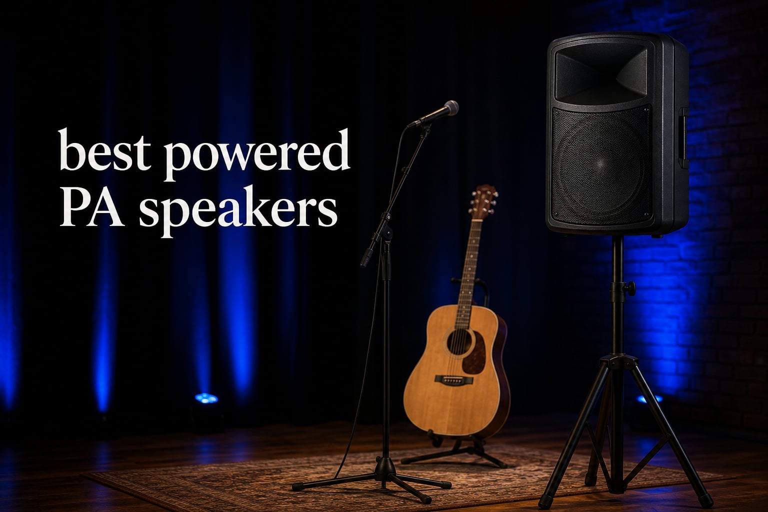 best powered PA speakers