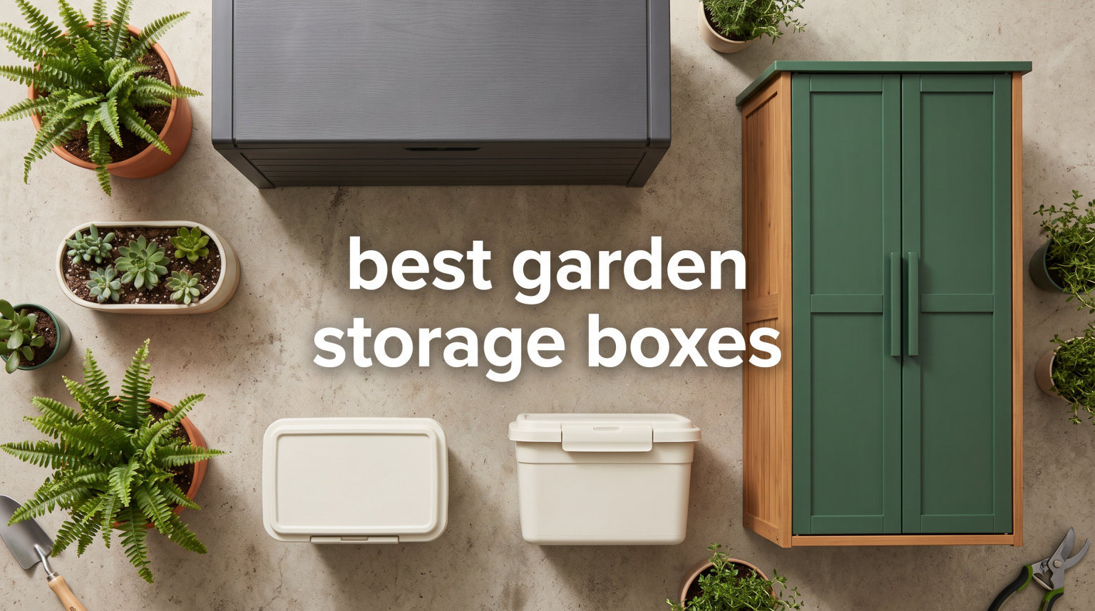 best garden storage boxes