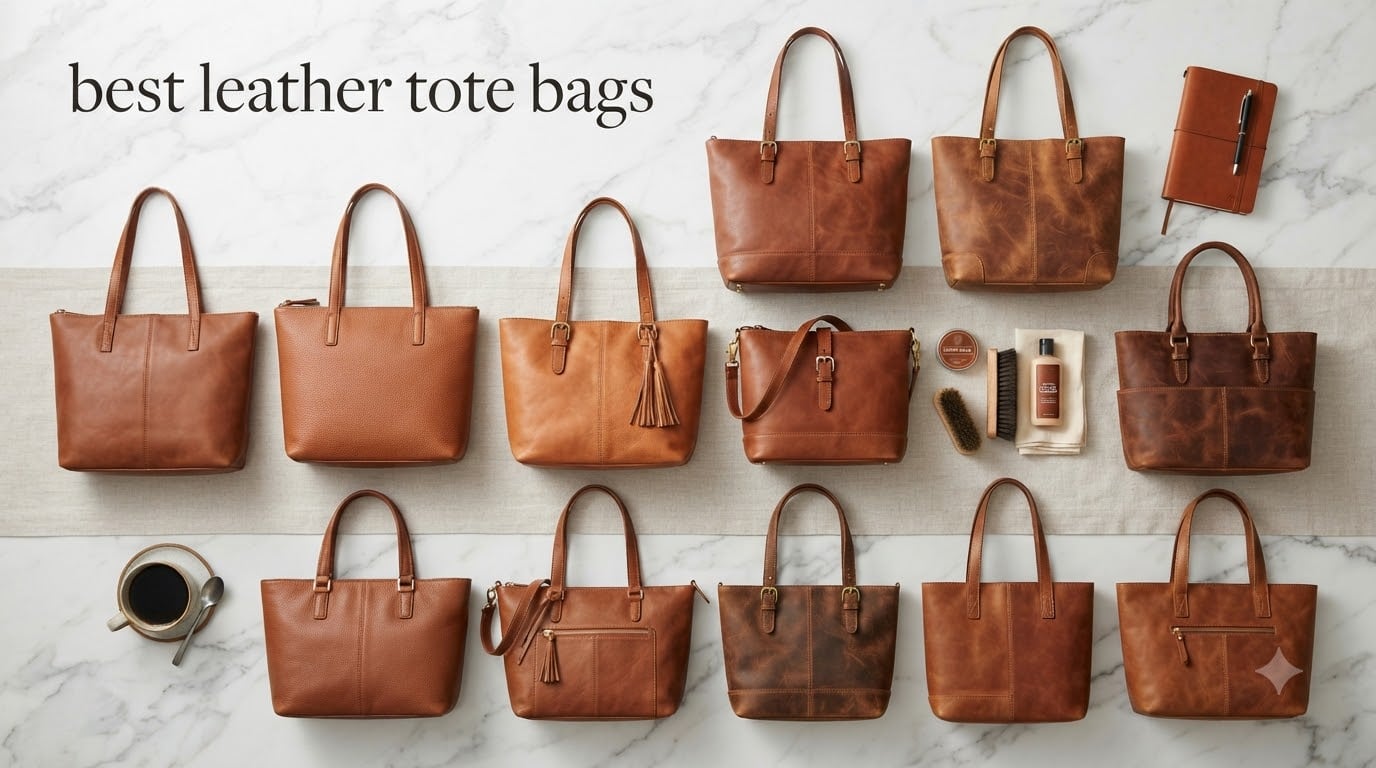 best leather tote bags