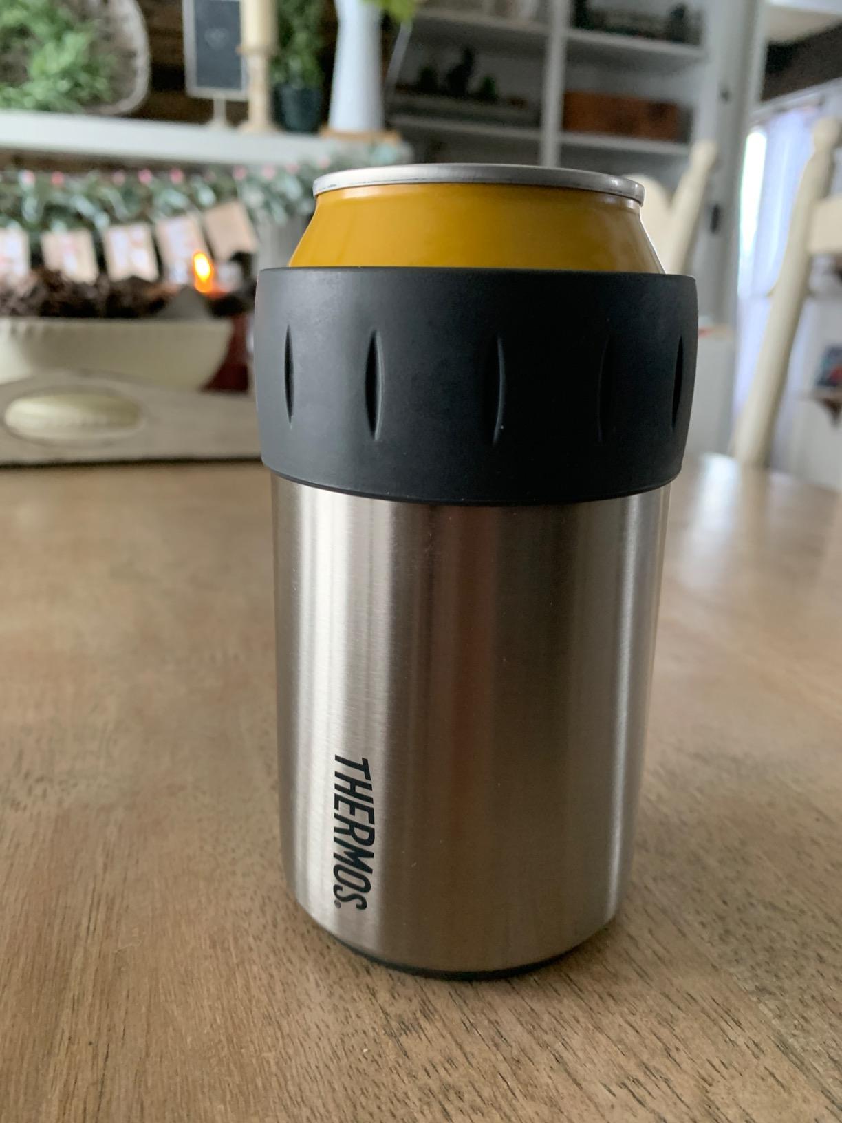 Thermos Stainless Steel Beverage Can Insulator for 12 Ounce Can, Vacuum Insulation customer photo 2