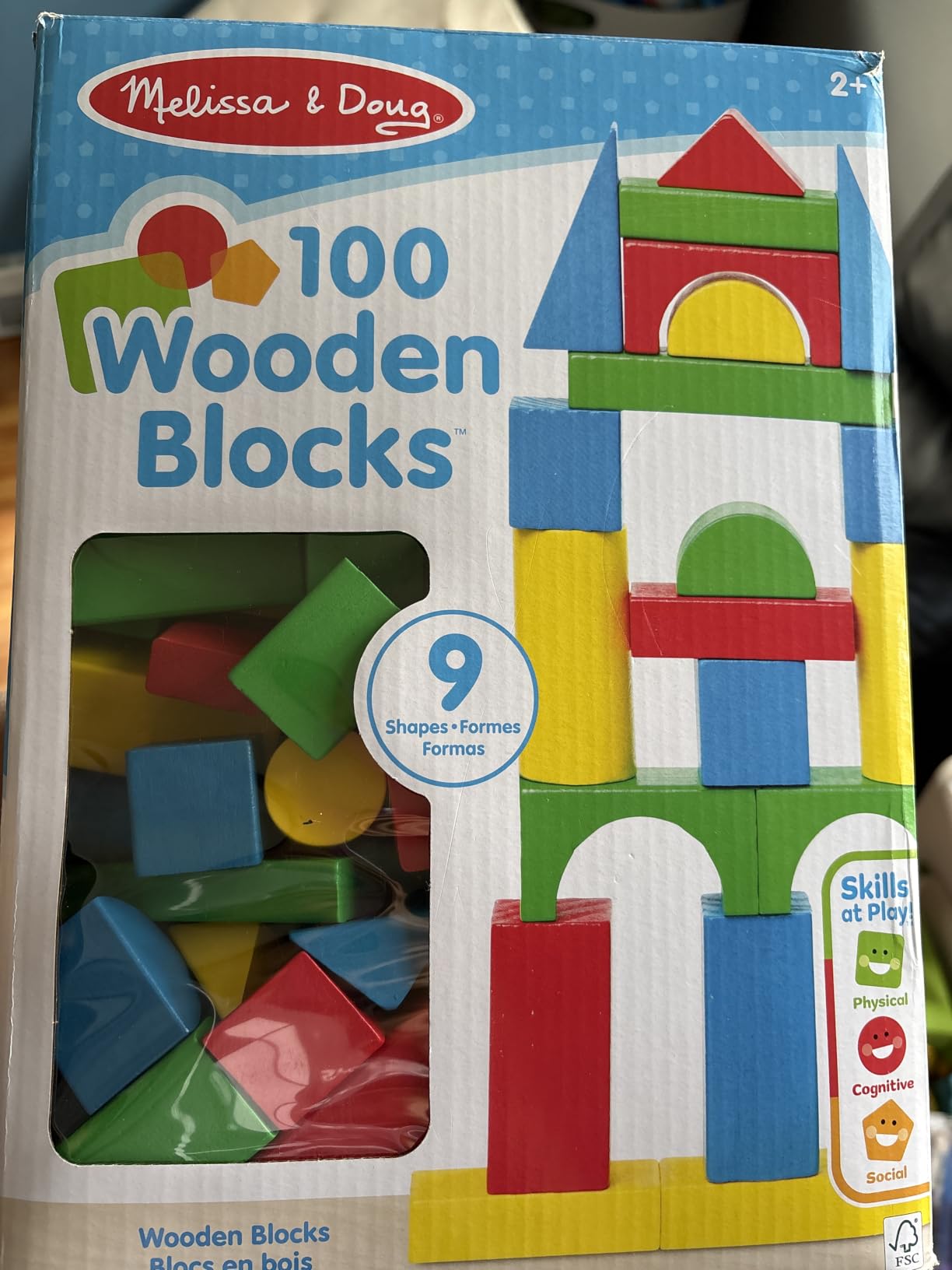 Melissa & Doug Wooden Building Blocks, 100-Piece Set customer photo 1