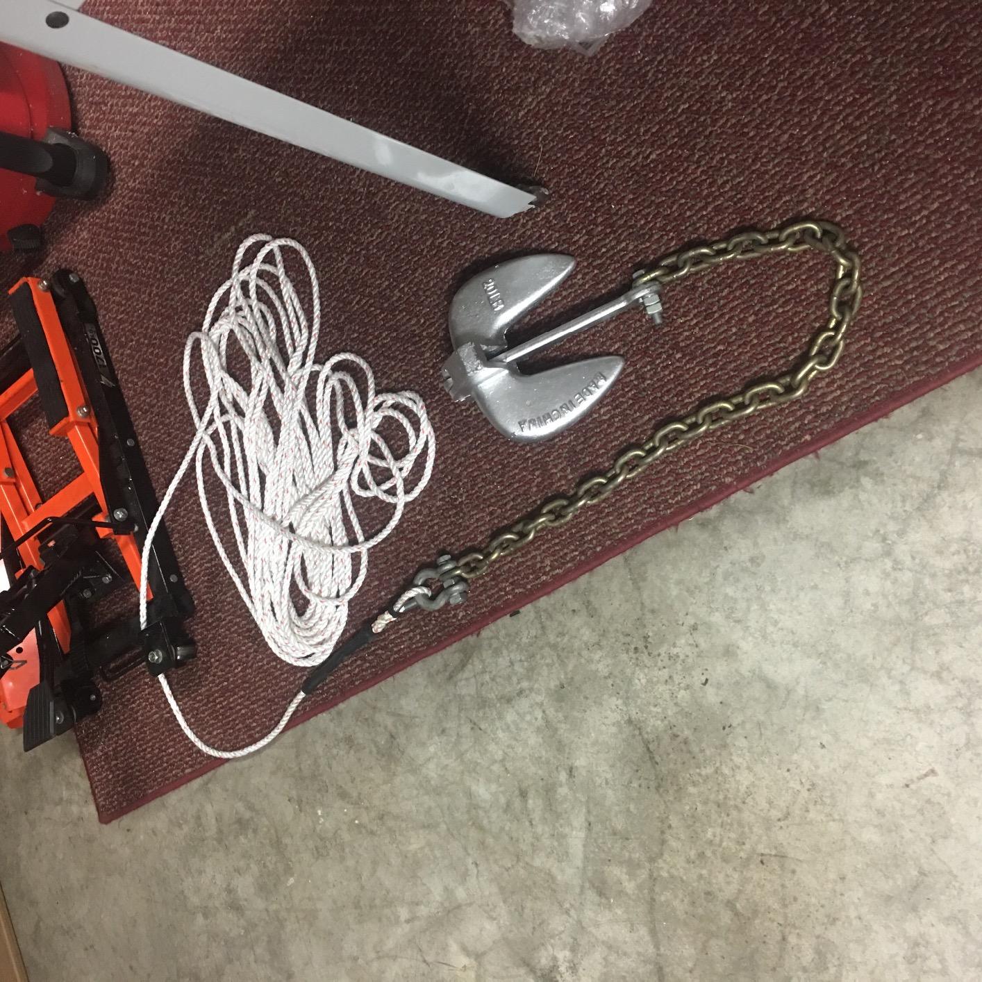 Attwood 9934B1 Solid Cast Iron Navy Fluke Anchor with PVC Coating, 15-Pound customer photo 2