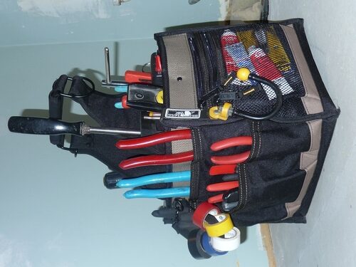 CLC Custom LeatherCraft 1528 Large Electrical and Maintenance Tool Carrier, Black customer photo 1