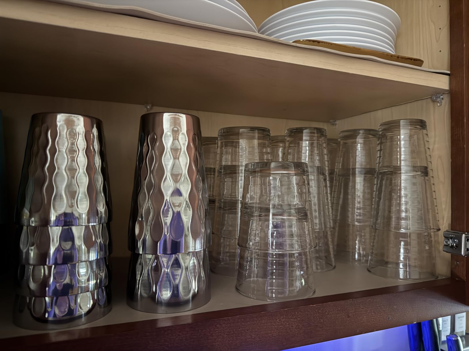Libbey Polaris Tumbler & Rocks Drinking Glasses Set of 16, Clear Glass Cups | 16.25 oz and 12.25 oz Capacities for Water, Juice, Cocktails, and More with Dishwasher-Safe Convenience for Easy Cleanup customer photo 1