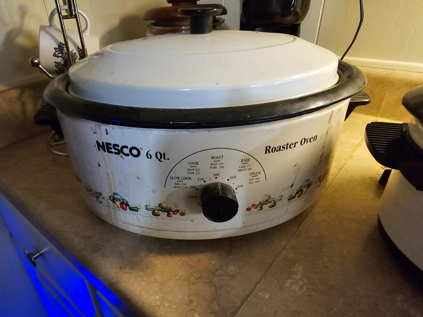 NESCO 4816‑14 Electric Roaster Oven for Everyday Home Cooking, White 6‑Quart Countertop Roaster with Porcelain Coated Steel Cookwell customer photo 1