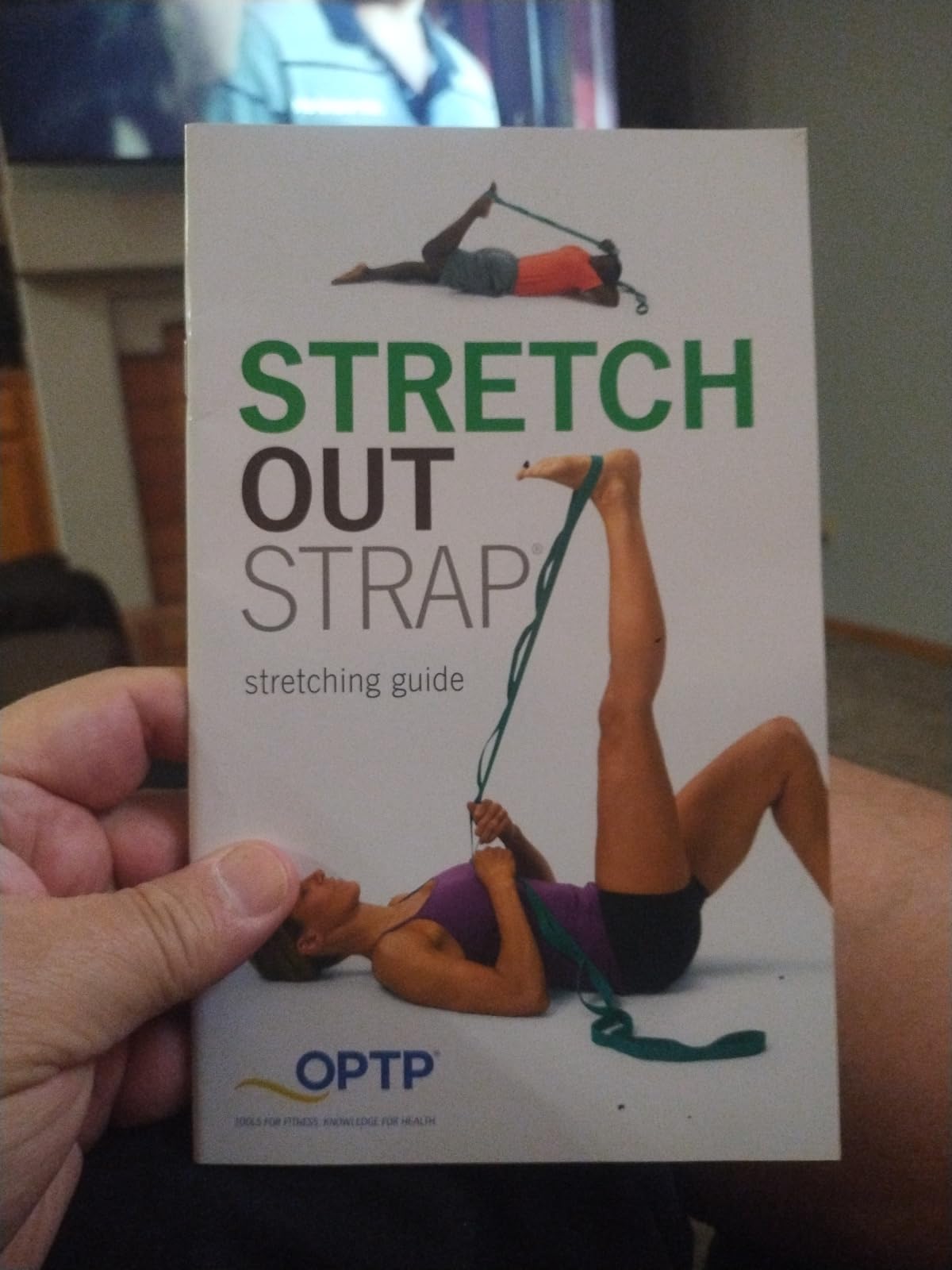 OPTP The Original Stretch Out Strap with Exercise Book, USA-Made Yoga Strap | USA-made Stretch Out Strap for flexibility & mobility, physical therapy, yoga stretching strap & knee therapy strap customer photo 2