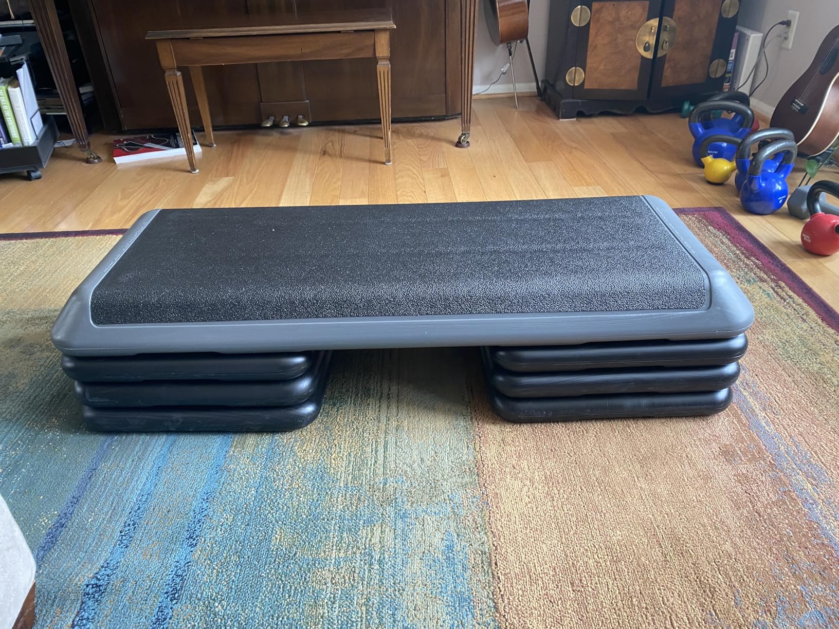 The Original STEP Exercise Step Platform, Health Club Size Stepper for Exercise at Home with 4 Stackable Risers for Height Adjustments customer photo 2