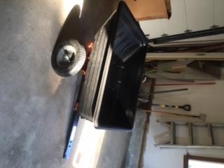 Agri-Fab Inc 350-Pound Steel Tow Behind Dump Cart, 10-Cubic Feet Capacity - Removable Tail Gate, Garden Utility Trailer, Black, Made in the USA; Model # 45-0303 customer photo 1