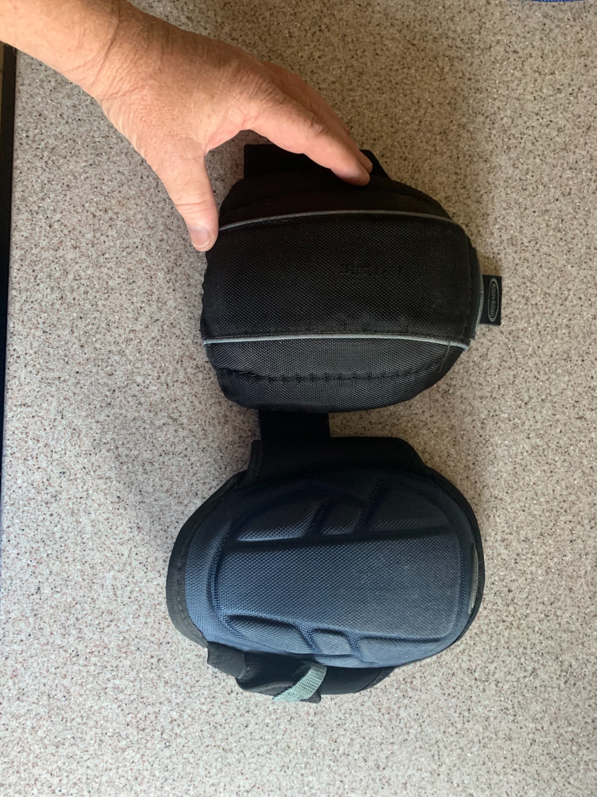McGuire-Nicholas Gel Lite Flooring Pro Knee Pads, 1 Pair, Navy/Black | Flooring Knee Pads for Men and Women, Soft Gel Adjustable Knee Pads support flooring/gardening/construction/or volleyball use customer photo 2