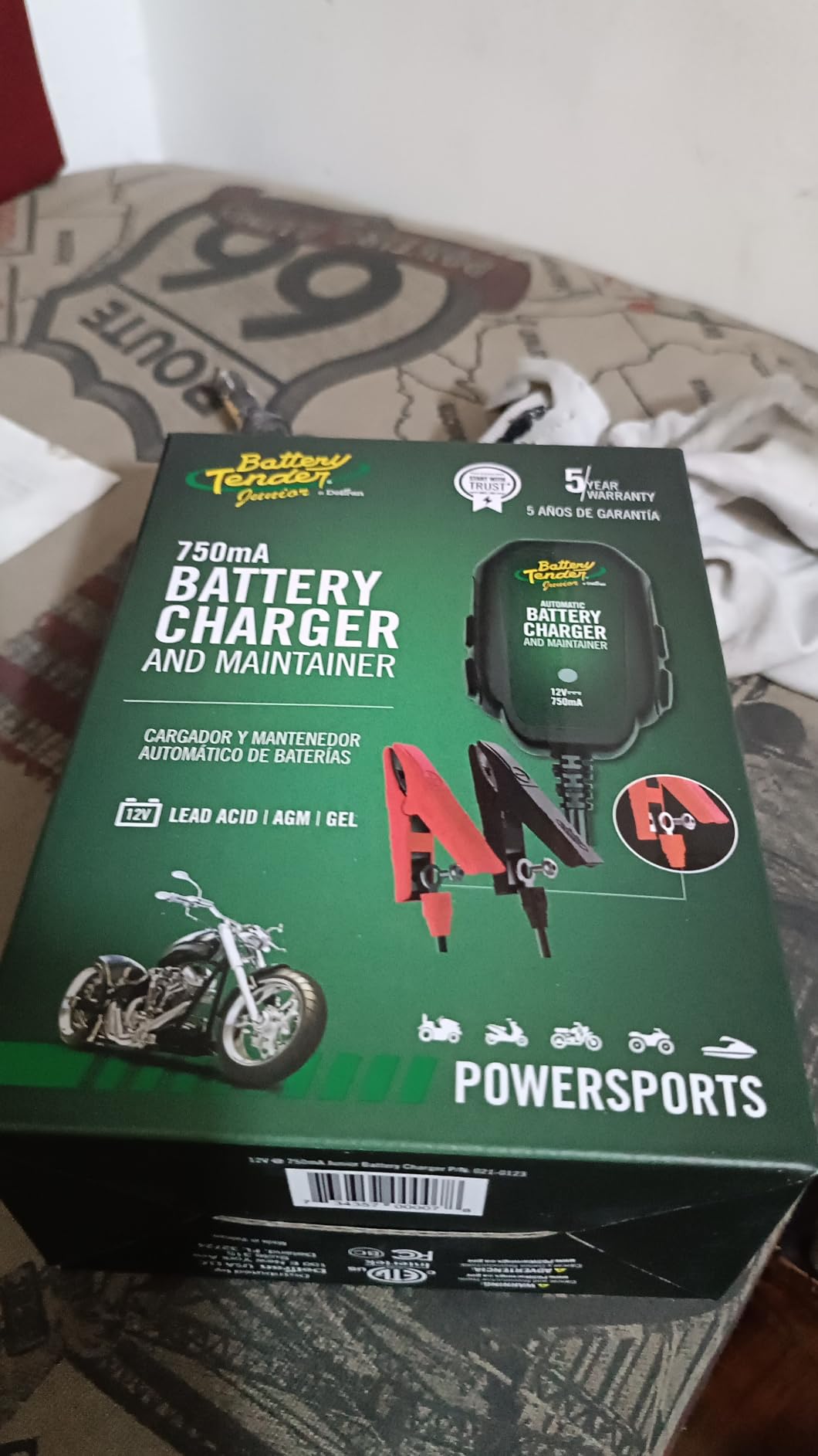 Battery Tender Junior 12V, 750mA Charger and Maintainer: Automatic 12V Powersports for Motorcycle, ATVs, and More customer photo 1
