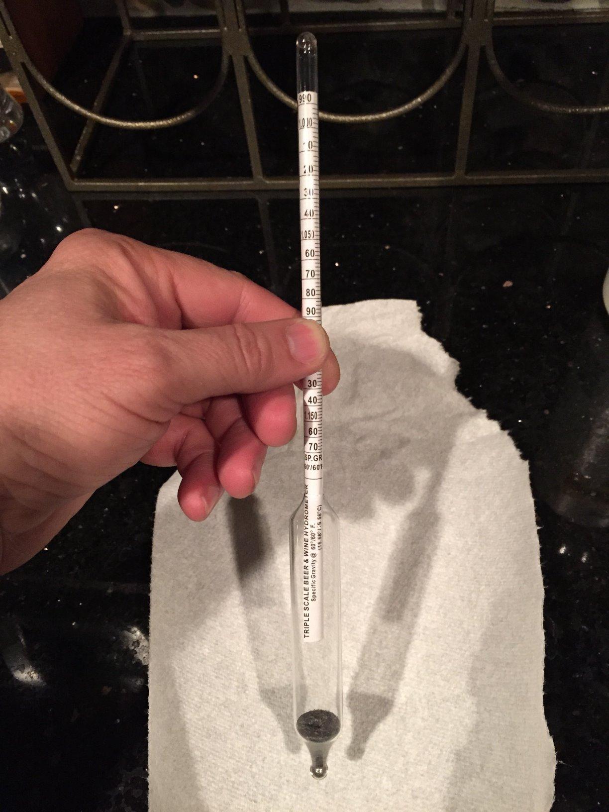 FastRack Triple-Scale Hydrometer - ABV Hydrometer - Specific Gravity Hydrometer to accurately Test ABV and the Specific Gravity of Your Wine, Beer, Mead or Kombucha customer photo 1