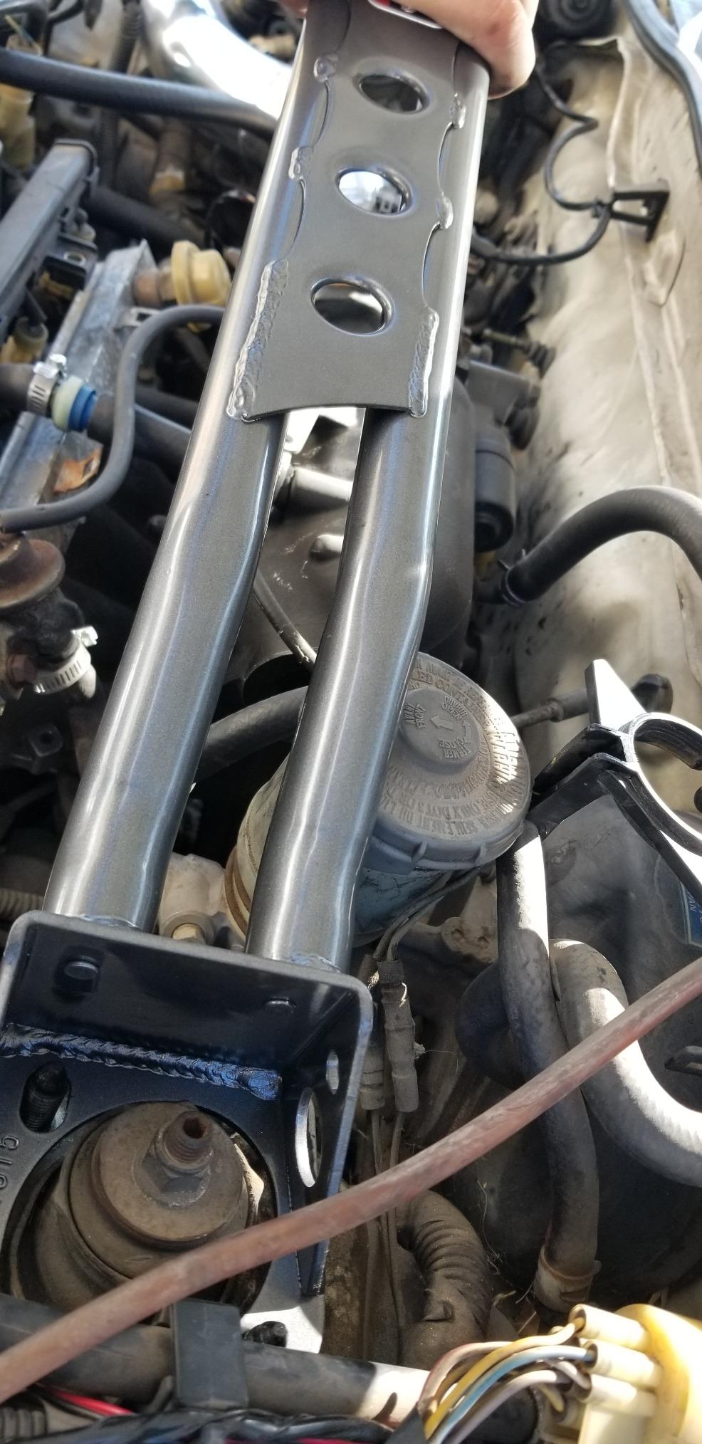 DC Sports CSB1315 Honda Civic DX/LX/EX Carbon Steel Front Strut Bar, Gunmetal customer photo 1