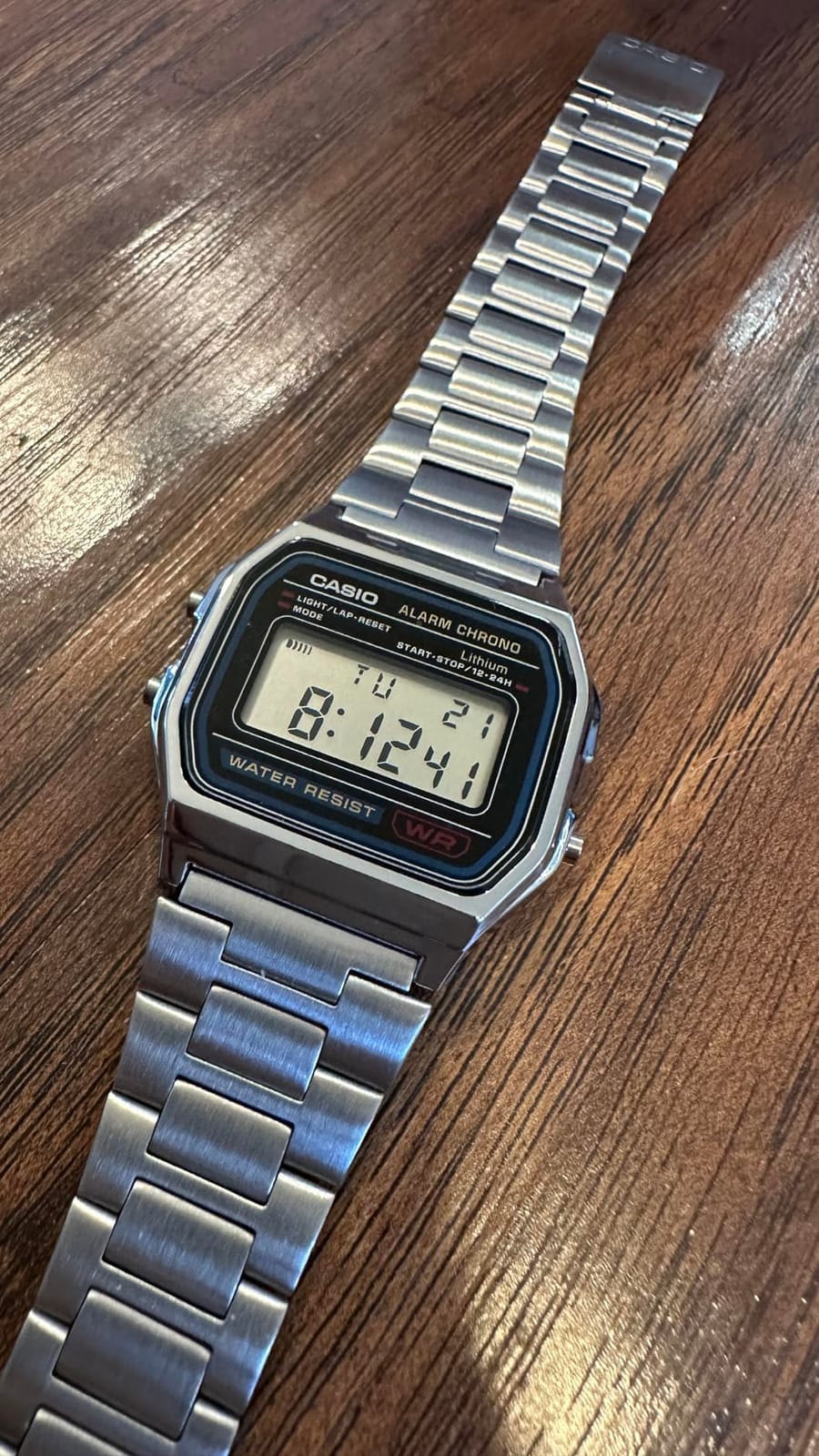 Casio A158WA Series | Unisex Digital Watch | Vintage | WR | 100 SEC Stop Watch | Daily Alarm | Regular Time Keeping: Hour, Minute, Second, PM, Date, Day | Led Light | 7 Yr Battery customer photo 2