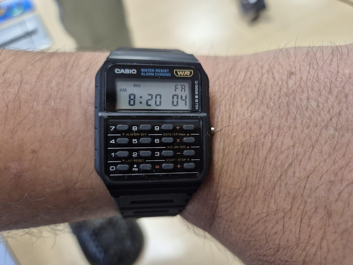 Casio CA53W Vintage Series | Data Bank | 1/100 SEC Stopwatch | Water Resistant | 8 Digit Calculator | Dual Time | Resin Band | Resin Case | Auto Calendar | Daily Alarm | 5 Year Battery customer photo 2