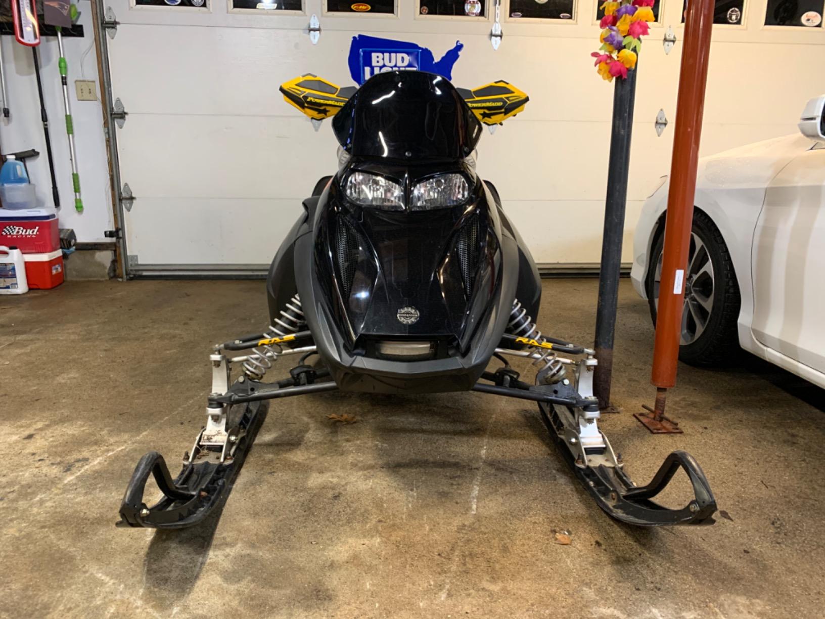 PowerMadd 13042 Cobra Windshield for Ski Doo Rev Fairing Mount - Tinted with black edge - Tall height customer photo 1
