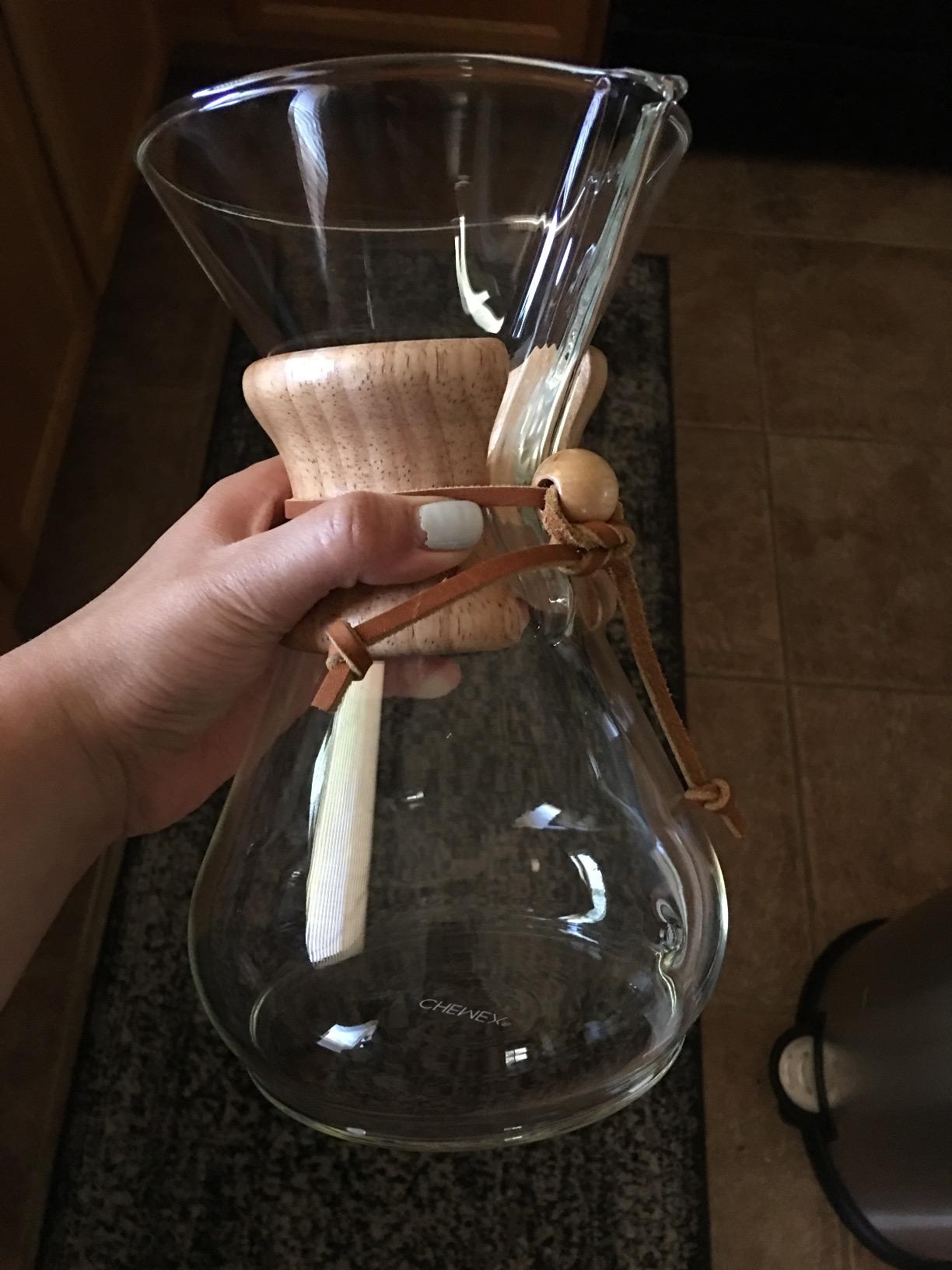 Chemex Pour-Over Glass Coffeemaker - Classic Series - 8-Cup - Exclusive Packaging customer photo 2