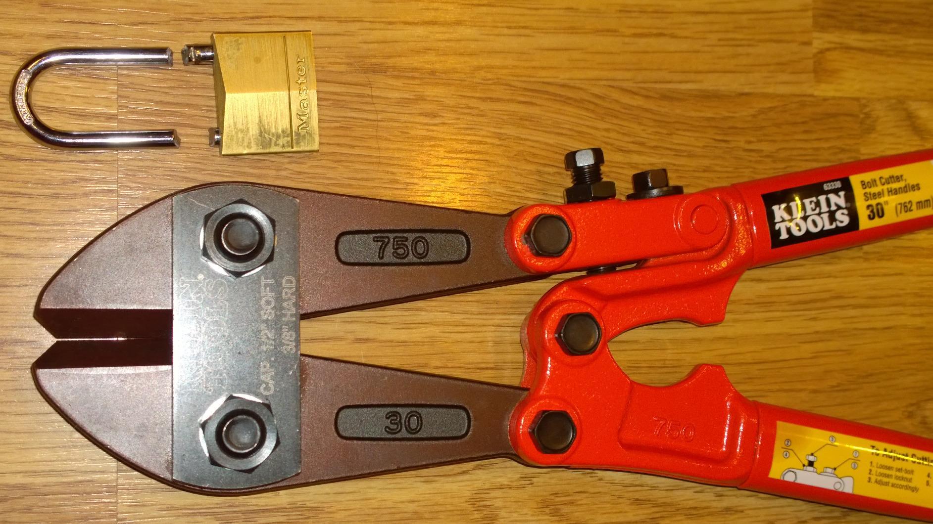 Klein Tools 63324 Bolt Cutter, Steel Handle, 24-Inch customer photo 1