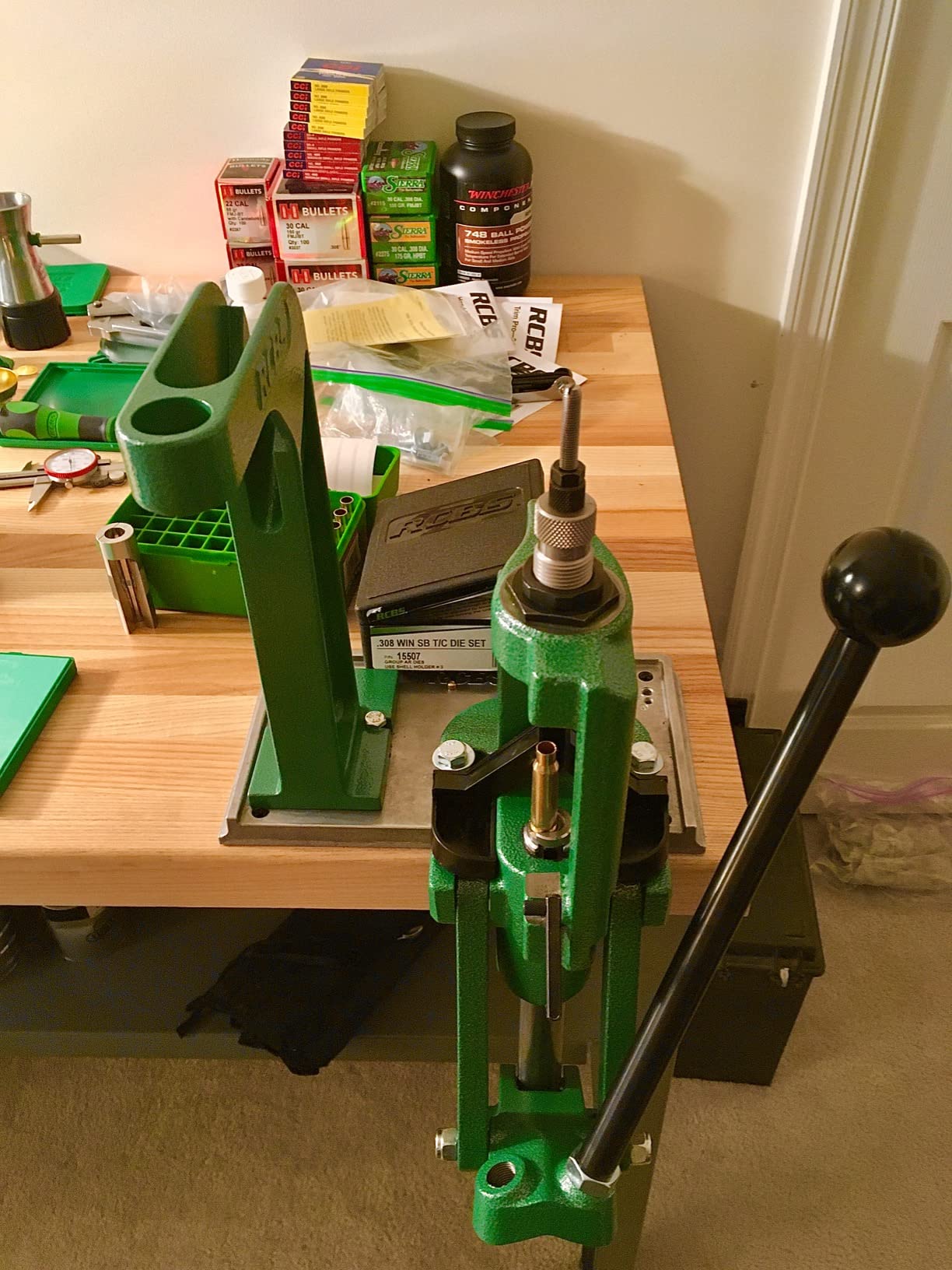 RCBS Rock Chucker Supreme Single Stage Reloading Press - Cast Iron - Green customer photo 2