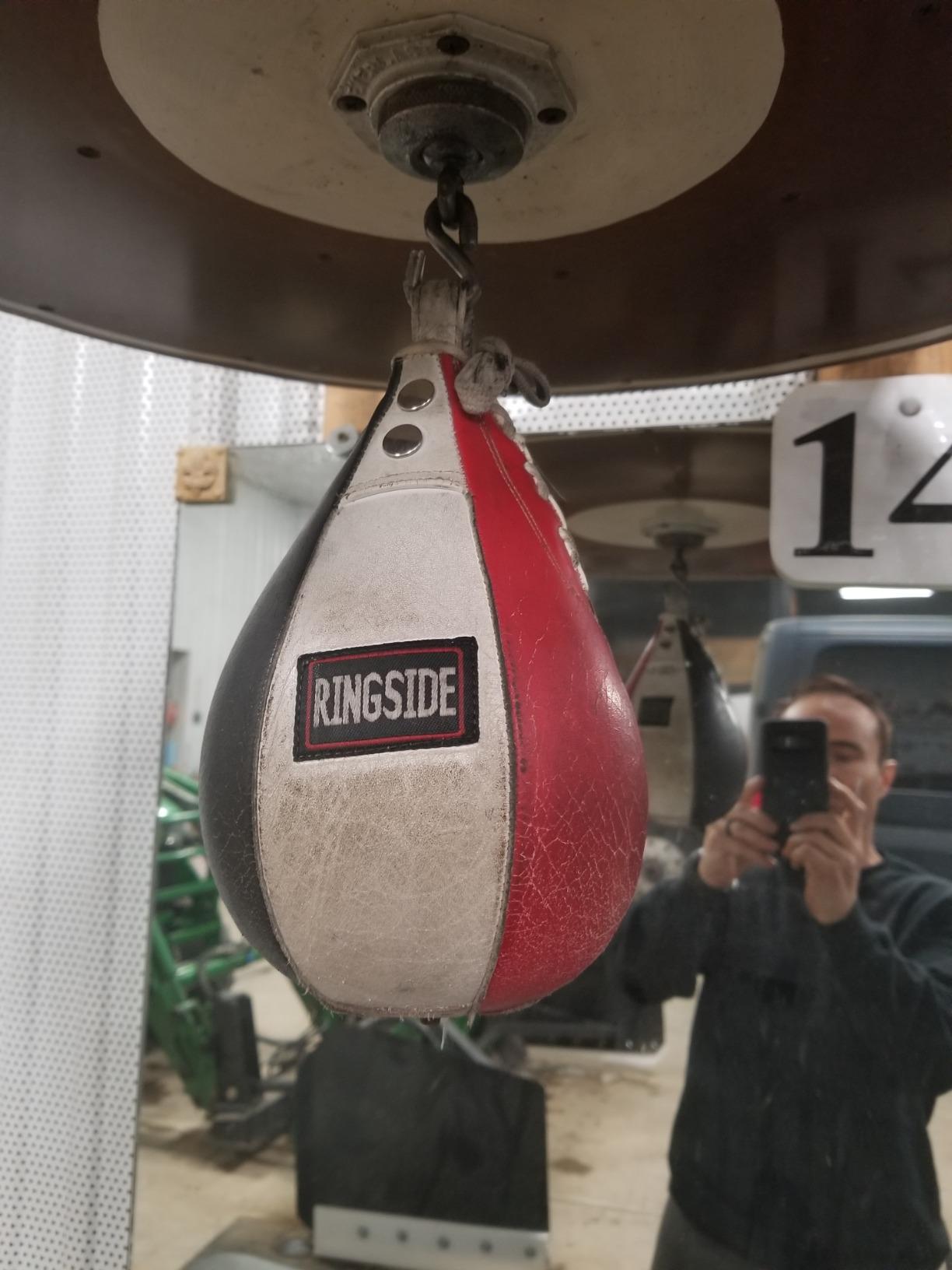 Ringside Boxing Speed Bag - Durable Leather Construction with Reinforced Triple-Stitched Seams and Heavy-Duty Attachment Loop, for Speed and Reflex Training customer photo 2