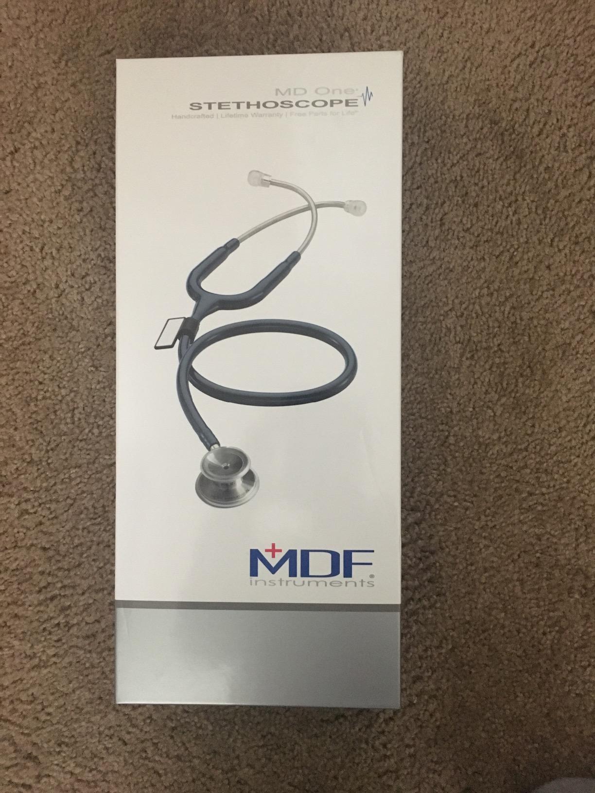 MDF Instruments MD One Premium Stainless Steel Dual Head Stethoscope, MDF777BO customer photo 2