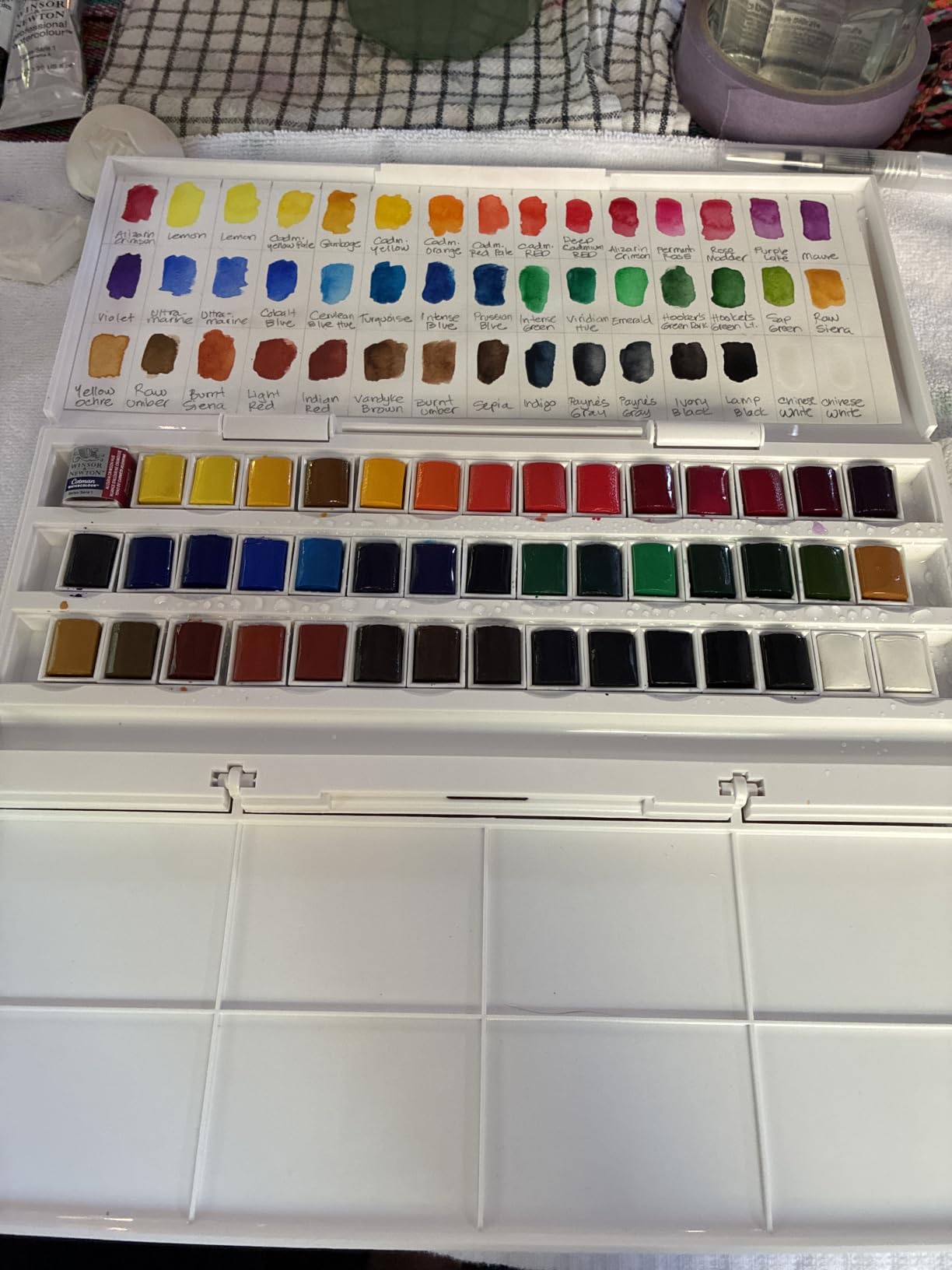 Winsor & Newton Cotman Watercolor Paint Set, Studio Set, 45 Half Pan w/ Brush customer photo 1